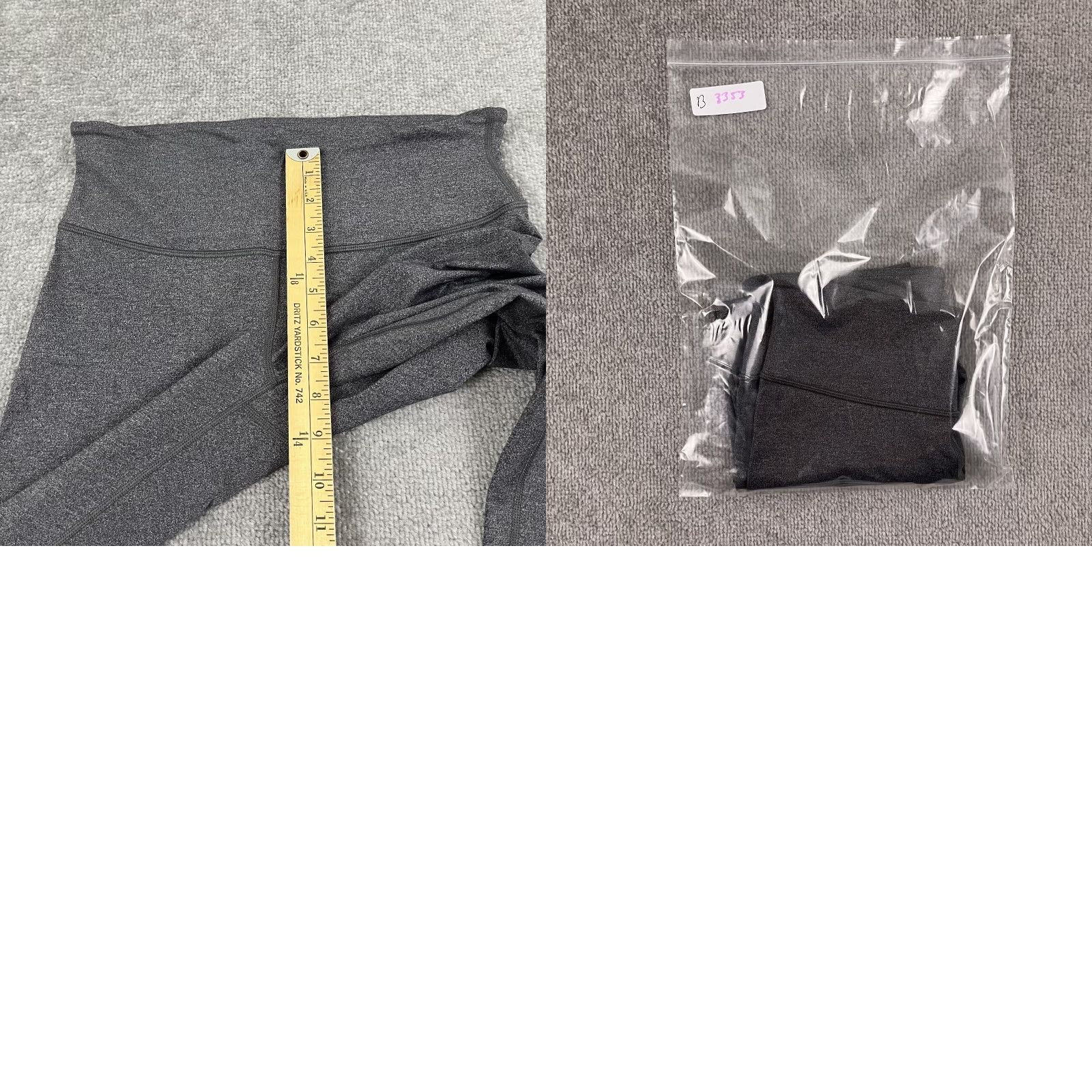 Lululemon Lululemon Wunder Under III Leggings Womens 8 Gray Cropped 21" Inseam Active Wear Yoga Fitness Stretch Moisture Wicking Surgical No? Size 30" / US 8 / IT 44 - 8 Thumbnail