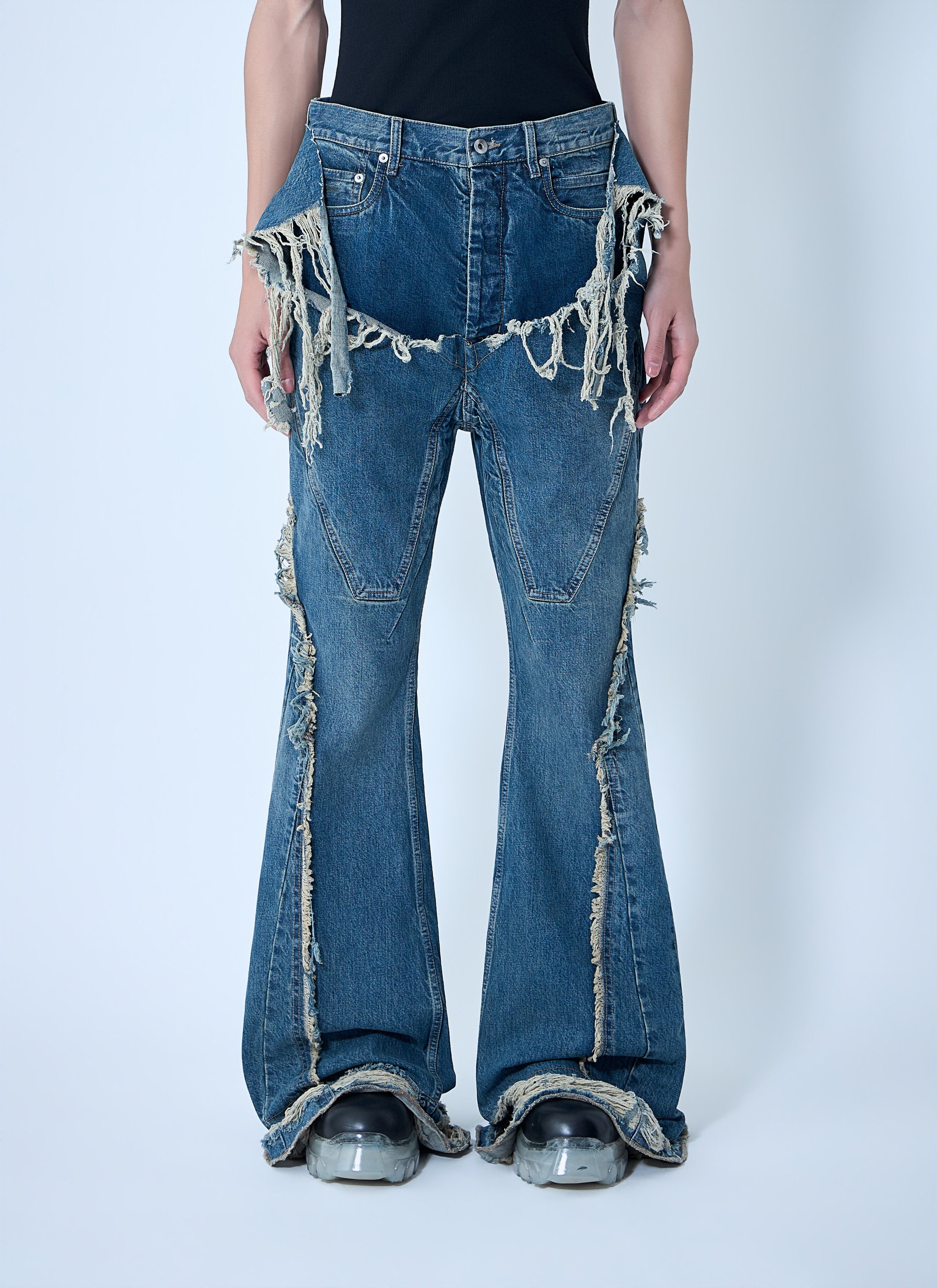 Rick Owens Drkshdw Slivered Bootcut Jeans Size US 30 / EU 46 - 1 Thumbnail