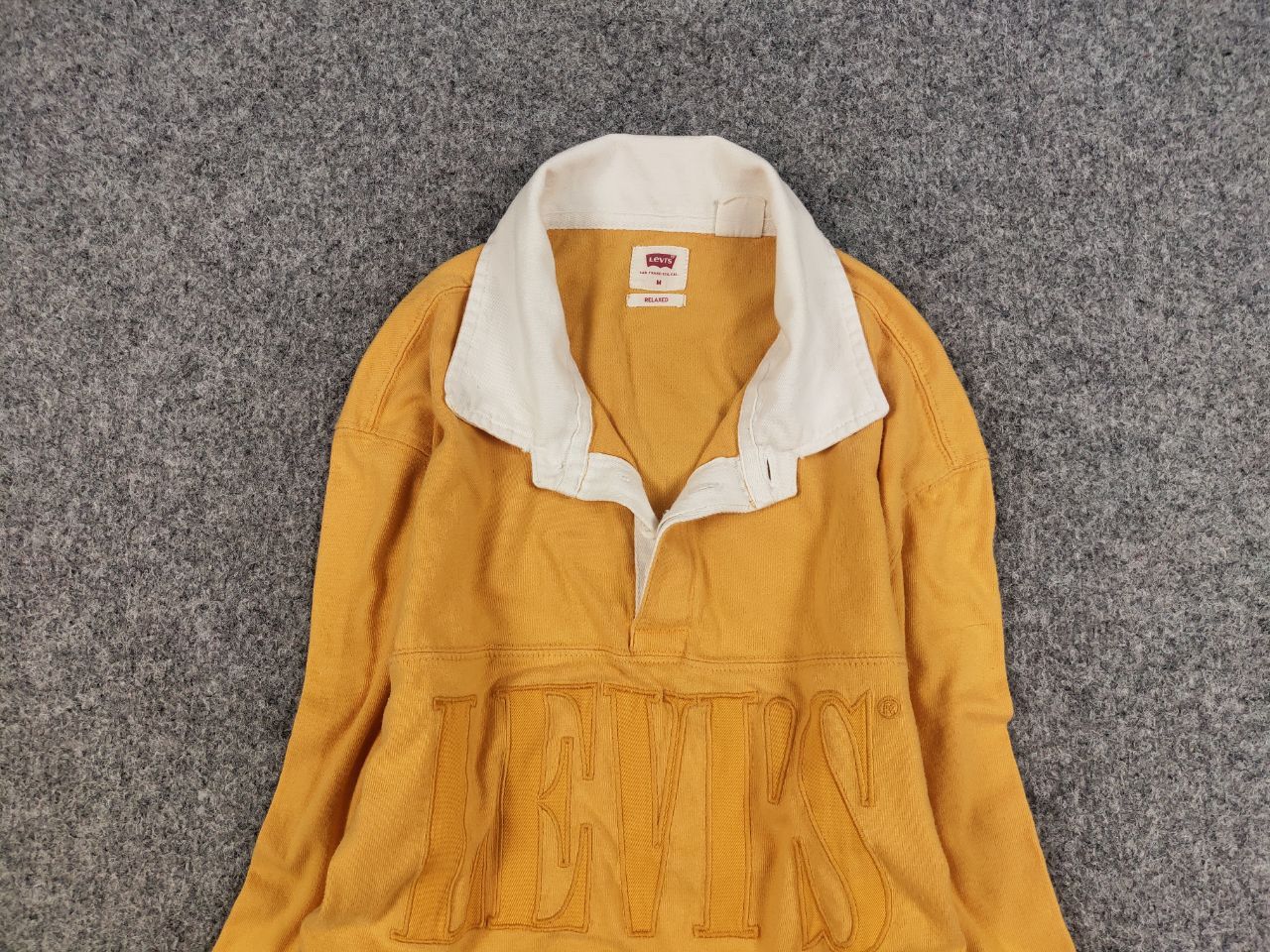 Levi's Vintage Levis Rugby long sleeve Polo shirts 90s Y2K Style Size US M / EU 48-50 / 2 - 2 Thumbnail