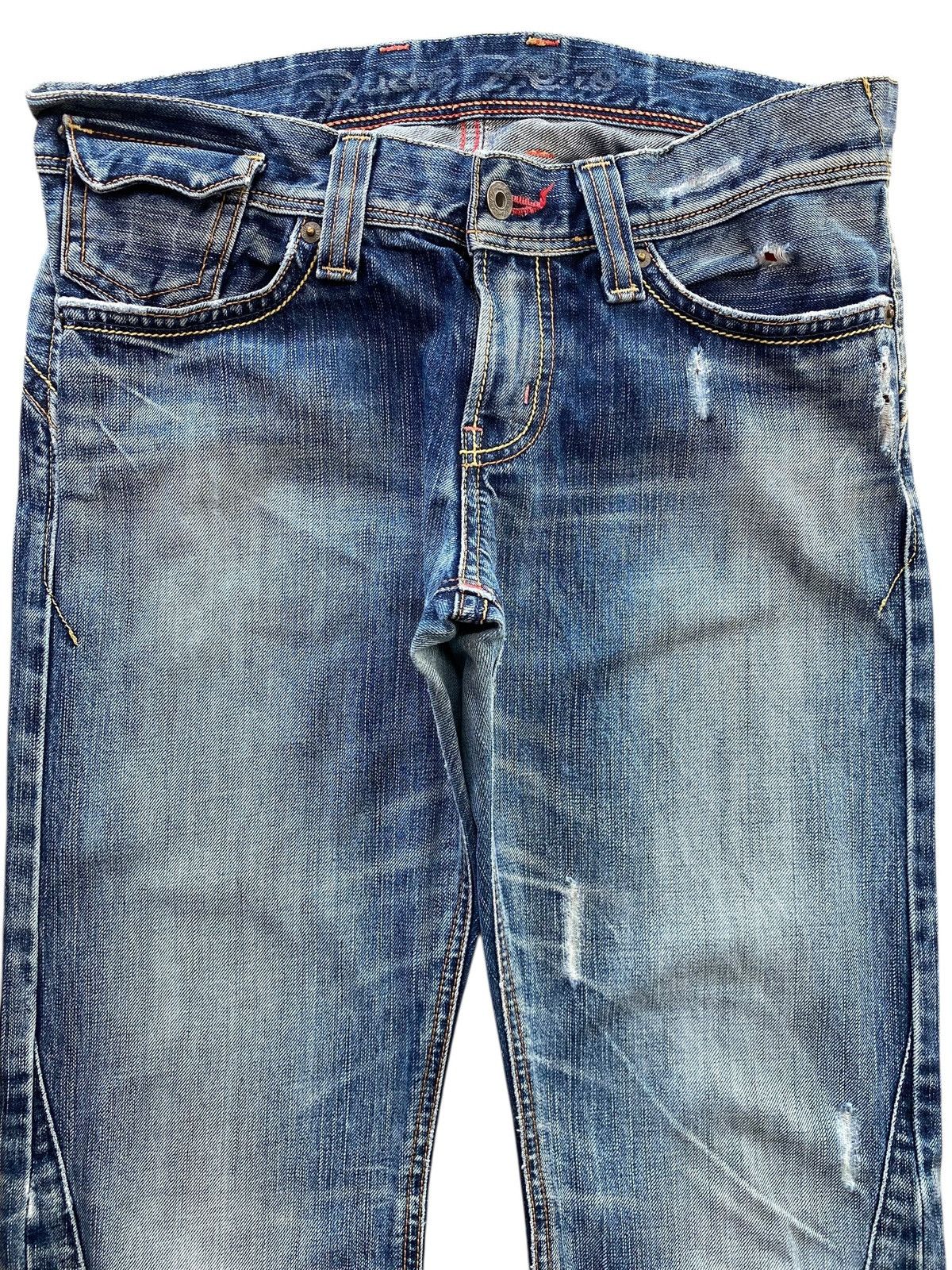 Edwin Edwin Light Blue Wash Style Straight Leg Jeans Size US 31 - 2 Thumbnail