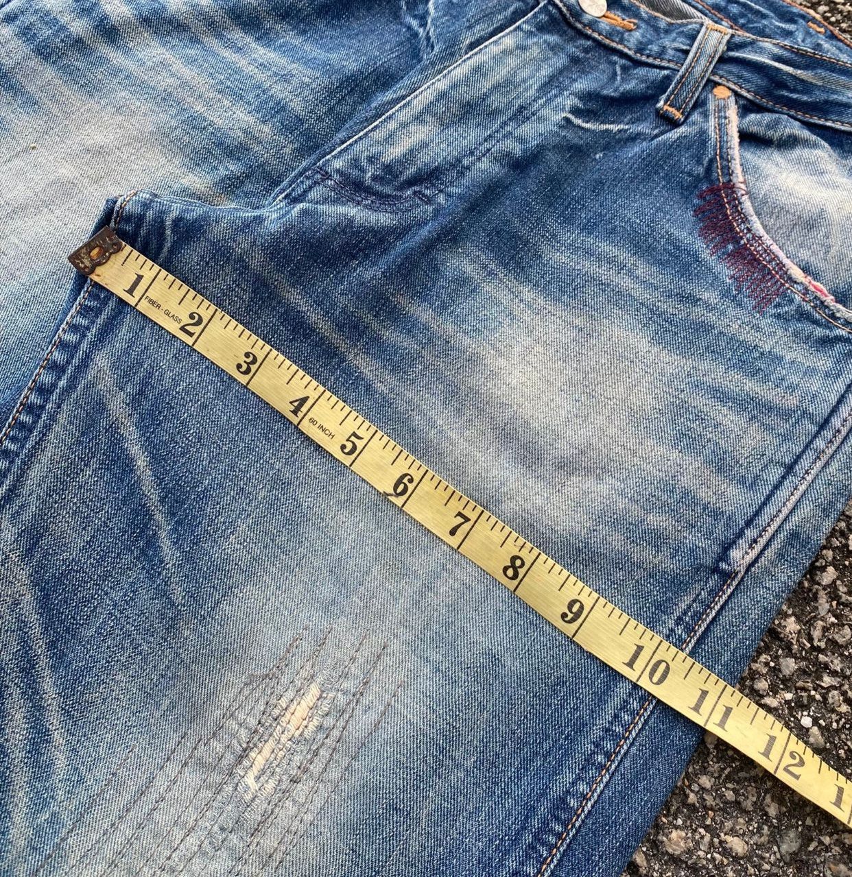 Wrangler Vintage 80s Wrangler Blue Bell Distressed Denim Size US 32 / EU 48 - 6 Thumbnail