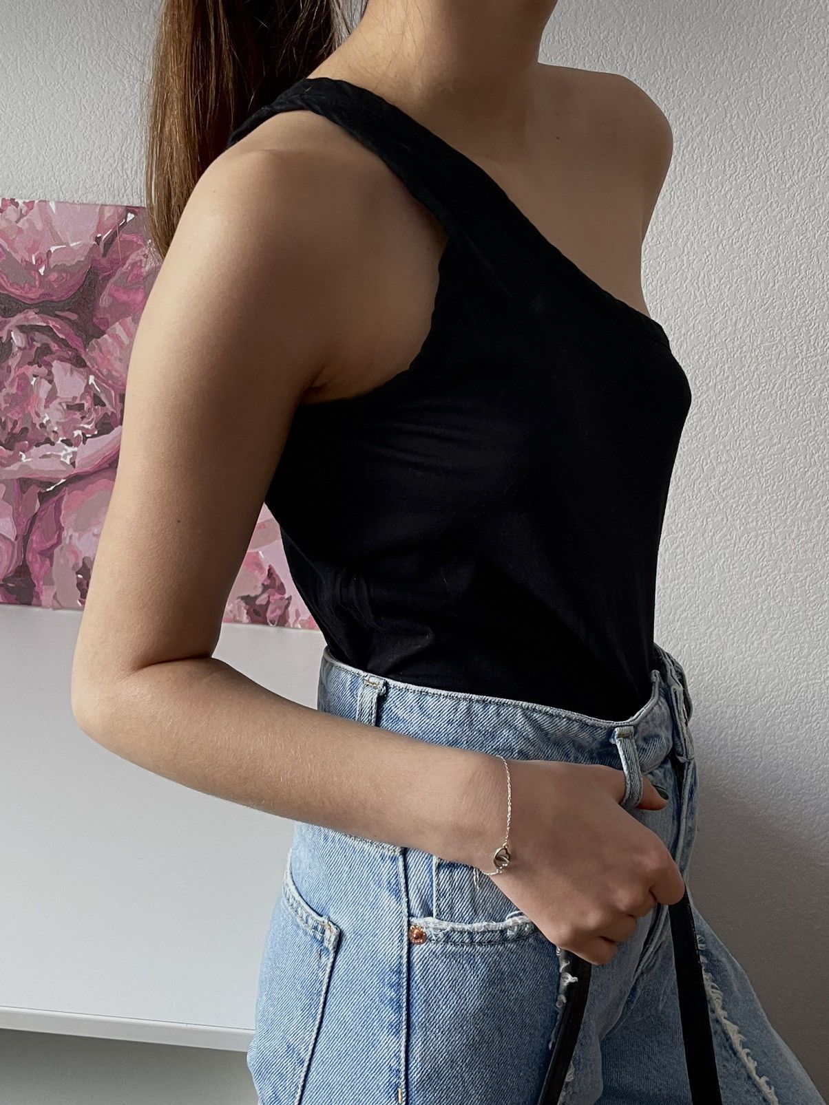 Stella McCartney Stella McCartney Ribbed Jersey Top One Shoulder Size S / US 4 / IT 40 - 4 Thumbnail