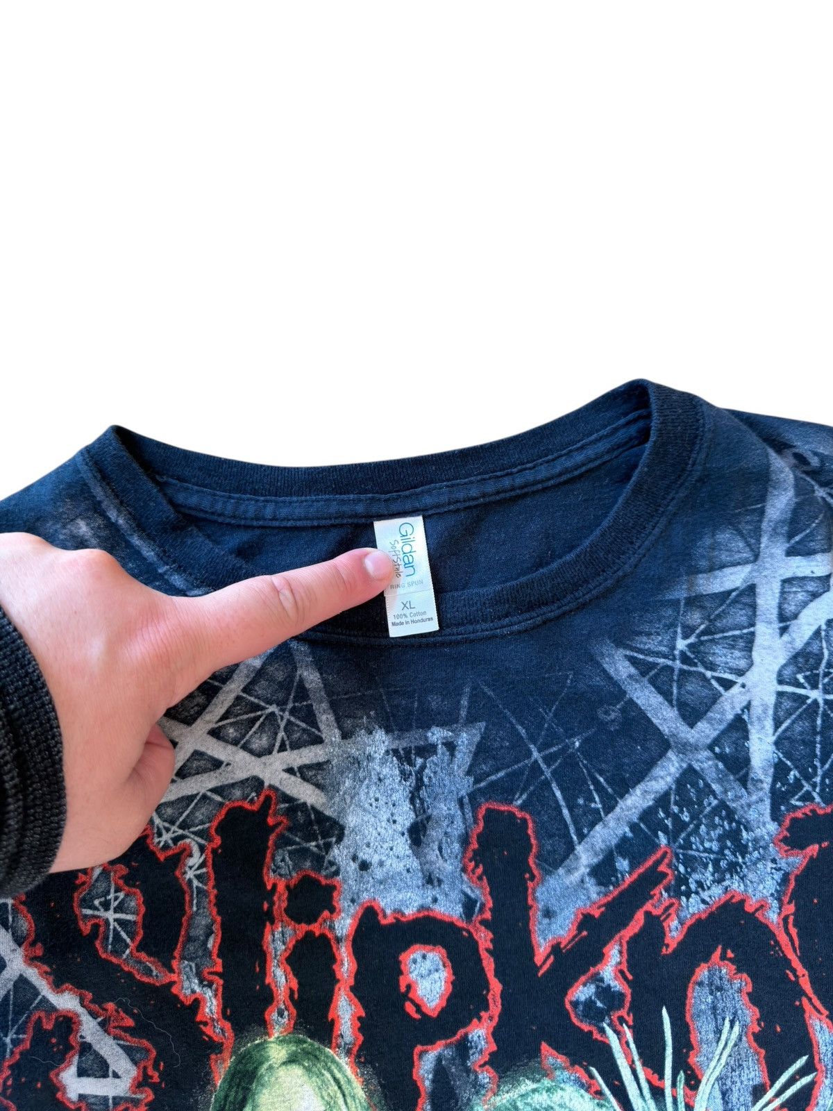 Slipknot *RARE* AOP SLIPKNOT 2009 PROMO TOUR TEE METAL BAND TEE VTG Size US XL / EU 56 / 4 - 4 Thumbnail