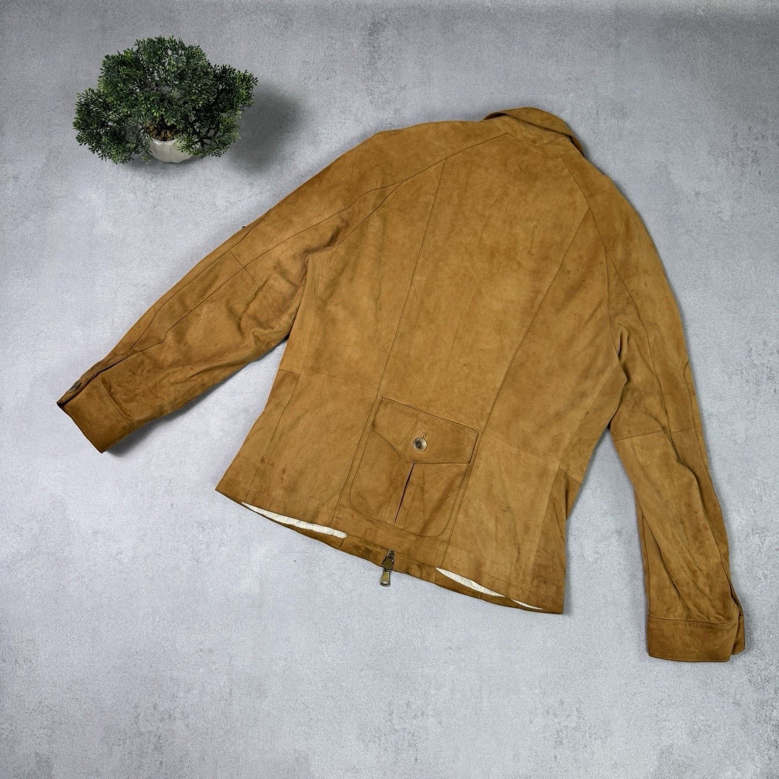 Dolce & Gabbana Dolce Gabbana Men Leather Suede Jacket Beige Size 50 Size US M / EU 48-50 / 2 - 15 Thumbnail