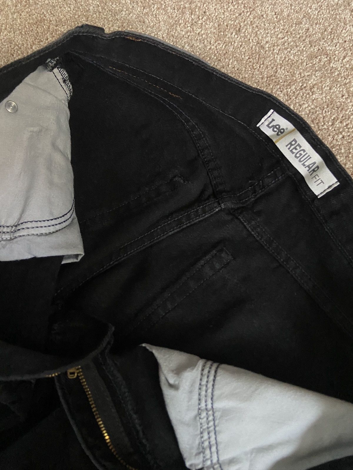 Lee × Vintage Vintage Lee Black Denim Jeans Size US 32 / EU 48 - 8 Thumbnail