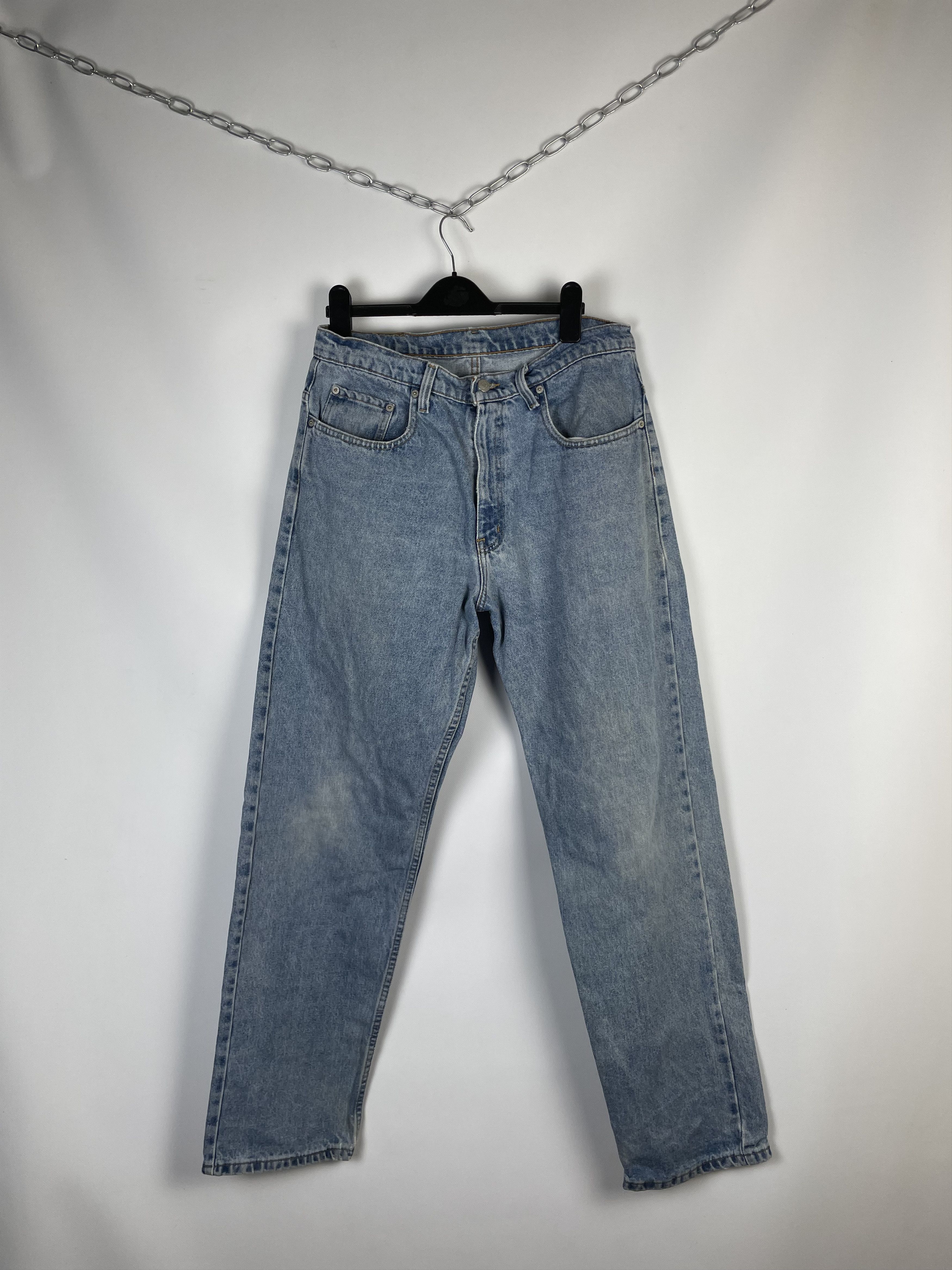 Polo Ralph Lauren VINTAGE POLO JEANS CO BAGGY DENIM FADED BLUE Size US 32 / EU 48 - 5 Thumbnail
