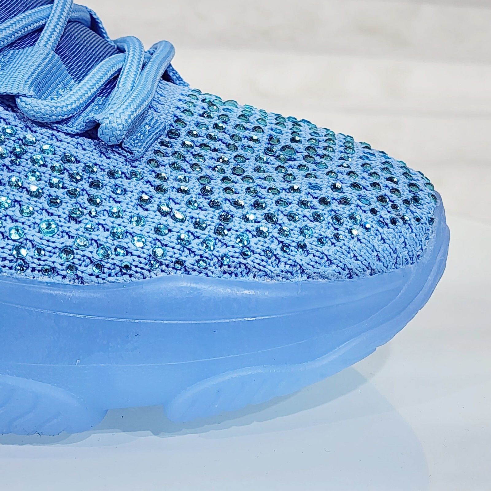 Other Frey Blue Jelly Sole Slip On Pull Tie Comfy Running Shoes Sn Size US 7 / IT 37 - 5 Thumbnail