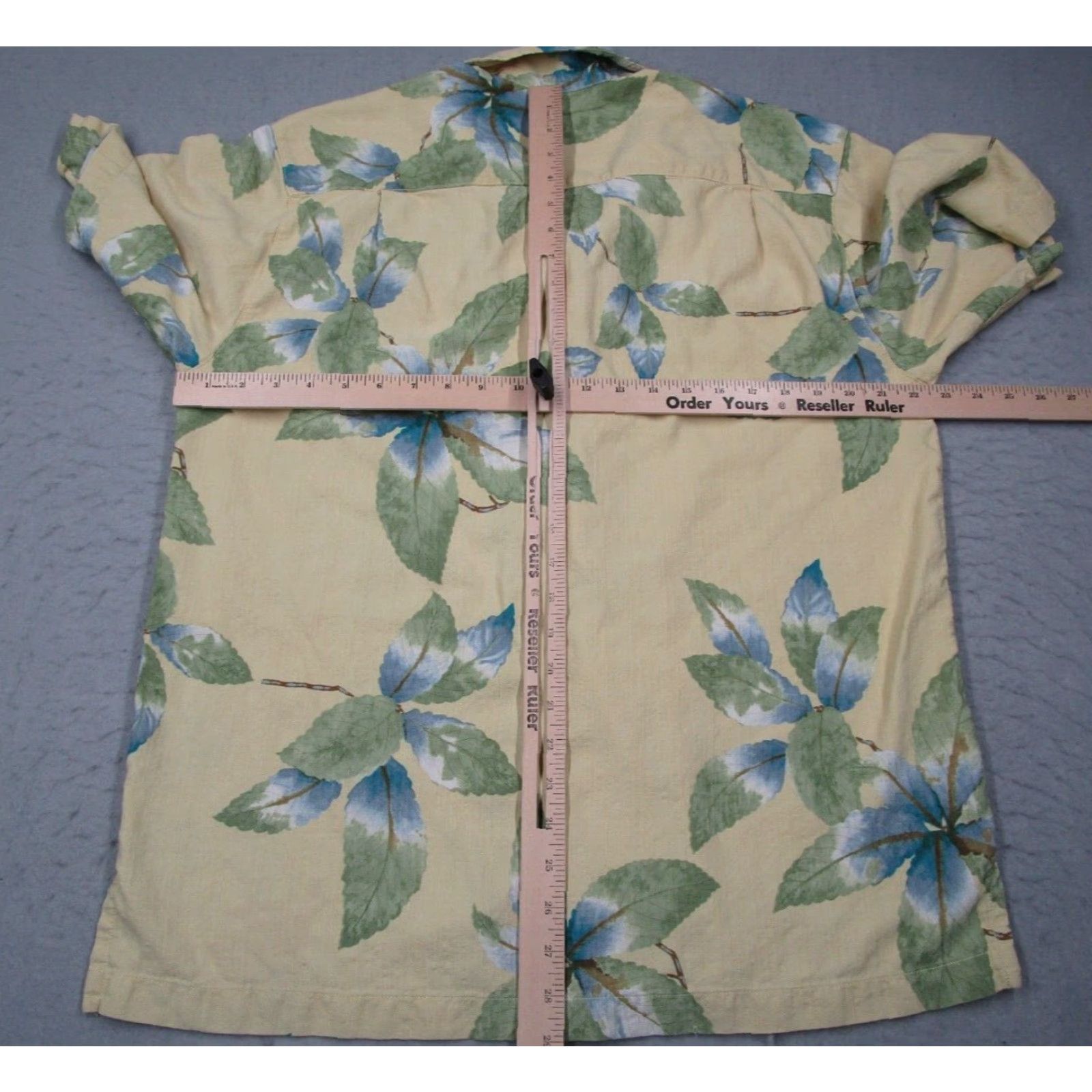 Tommy Bahama Tommy Bahama Shirt Mens M Yellow Silk Camp Button Up Hawaiian LOOP Collar Shirt Size US M / EU 48-50 / 2 - 4 Thumbnail