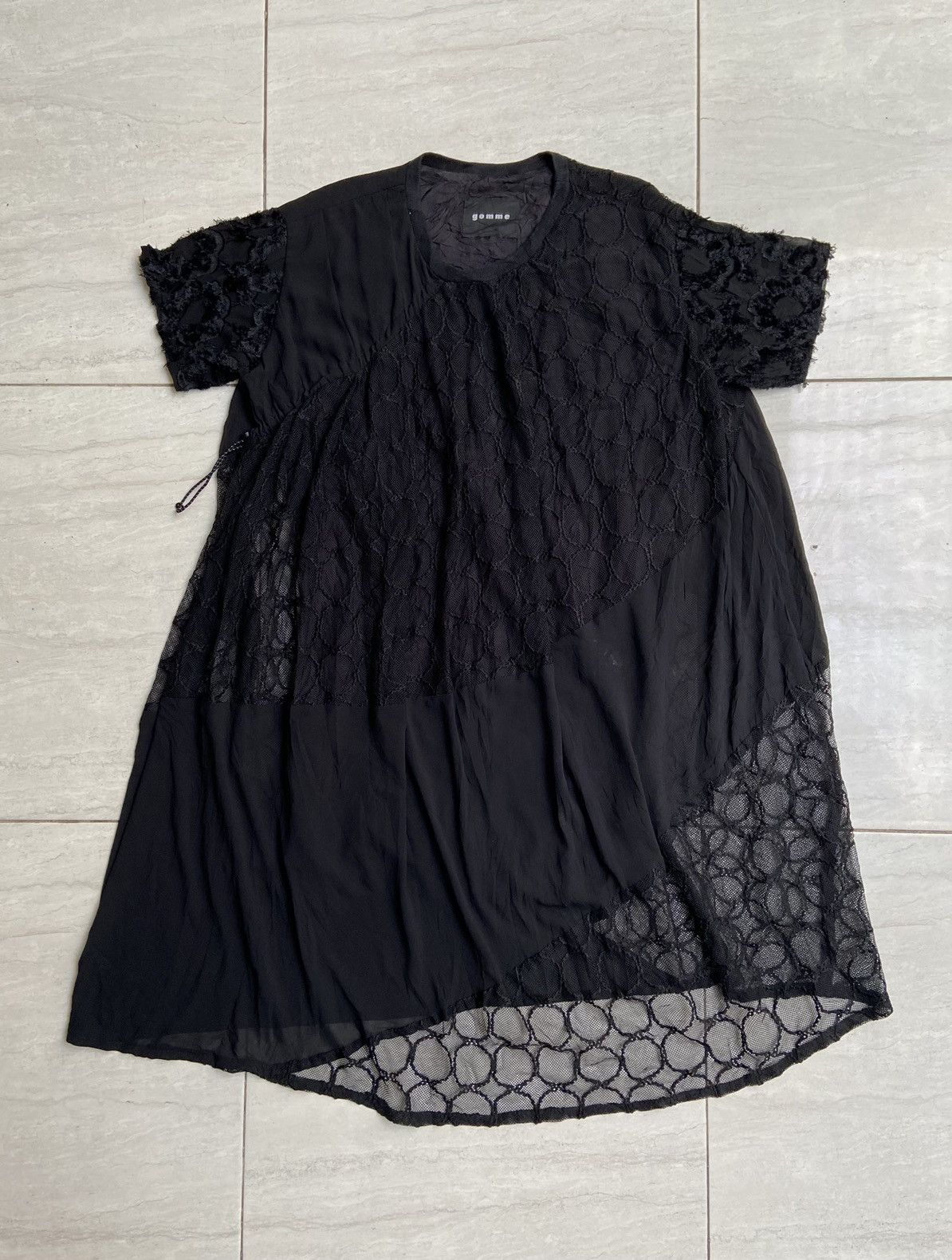 gomme GOMME Black Midi Dress Size L / US 10 / IT 46 - 1 Thumbnail