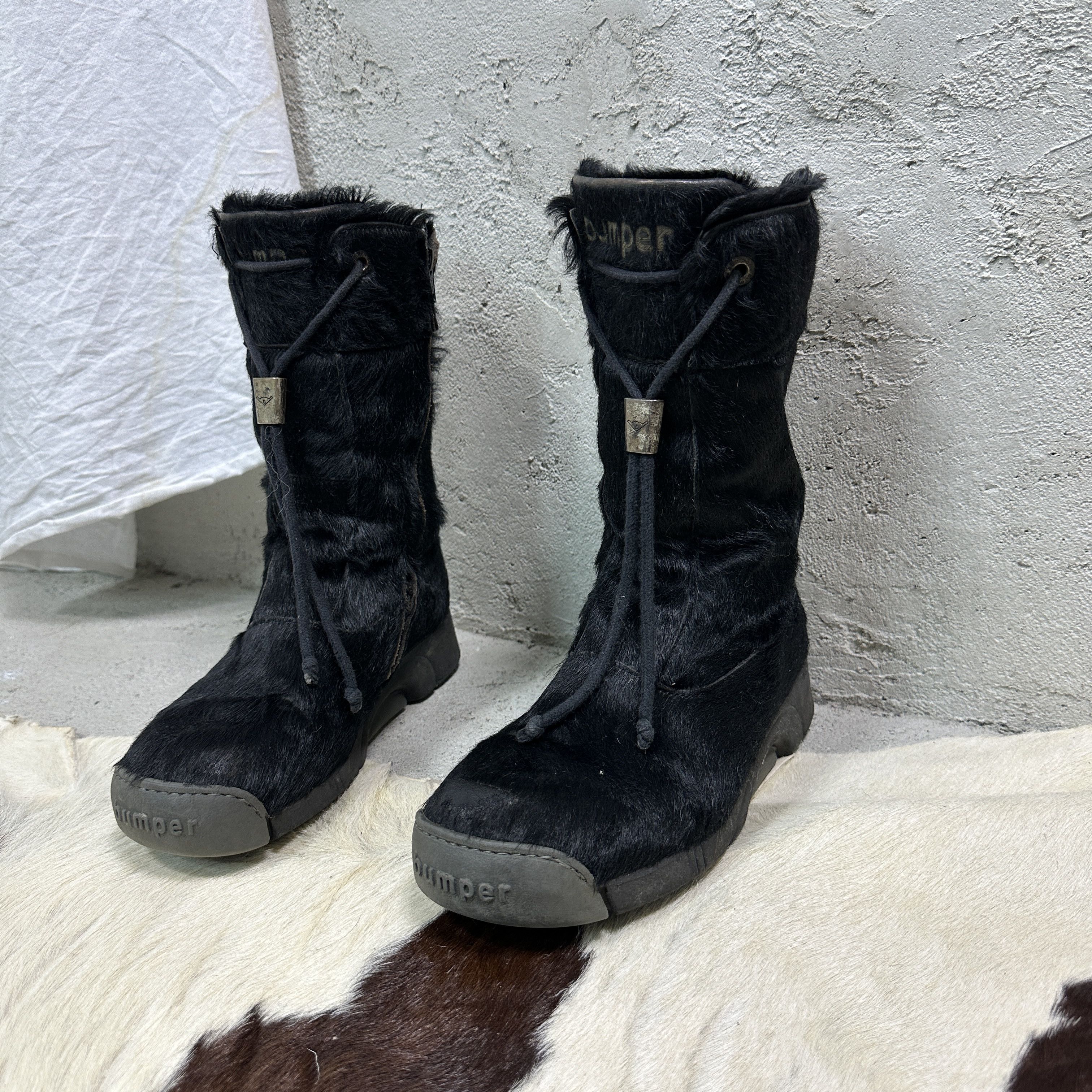 Vintage Vintage Leather Pony Hair Bumper Snowboots Y2K Size US 8 / IT 38 - 2 Thumbnail