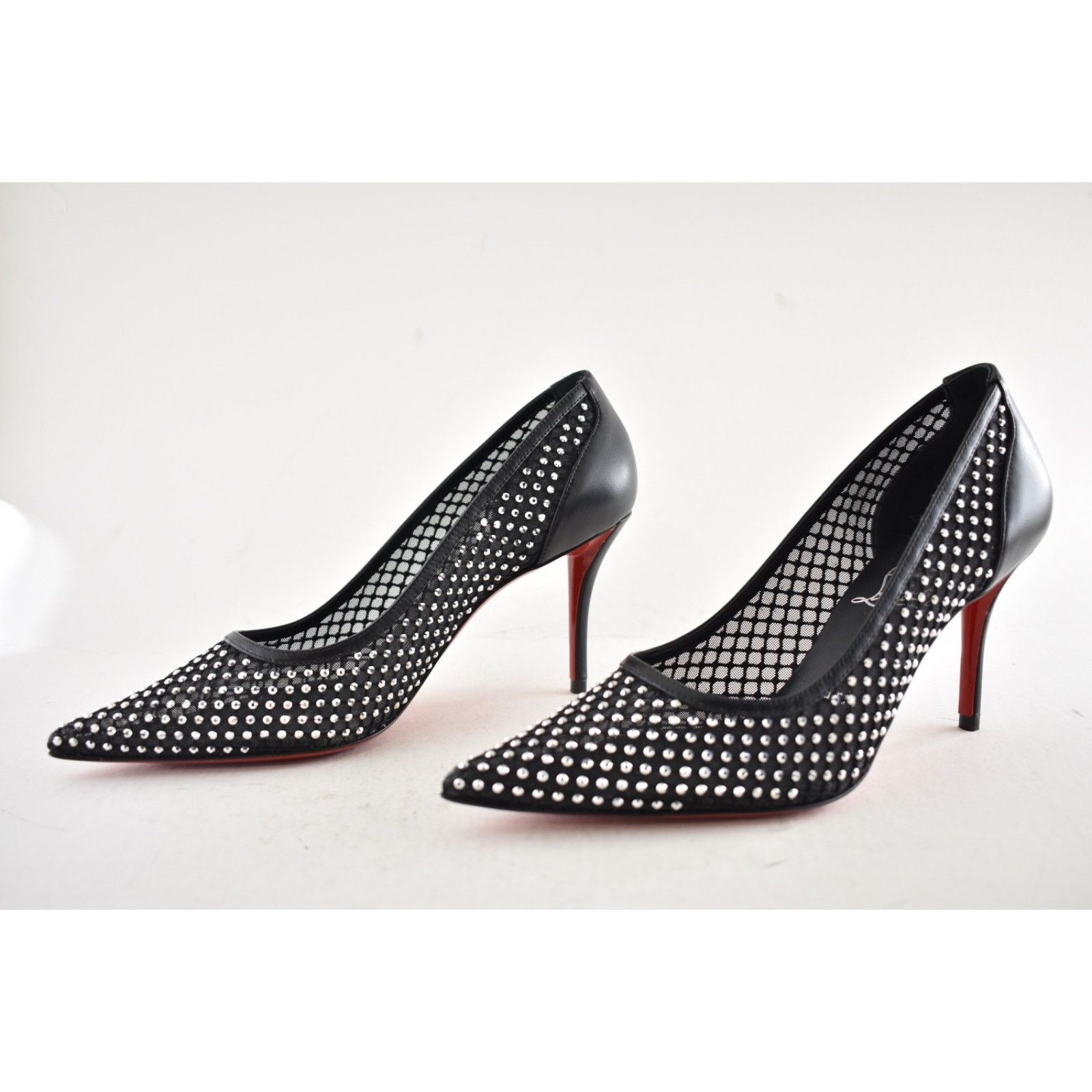 Christian Louboutin Christian Louboutin Apostropha Mesh Strass 80 Heel Pump 36.5 Size US 6.5 / IT 36.5 - 13 Thumbnail
