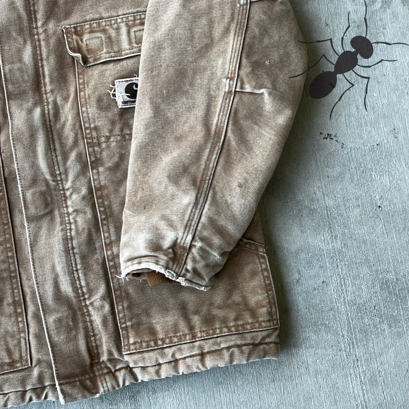 Carhartt × Vintage Carhartt YOUTH brown arctic work wear jacket Size US XS / EU 42 / 0 - 4 Thumbnail