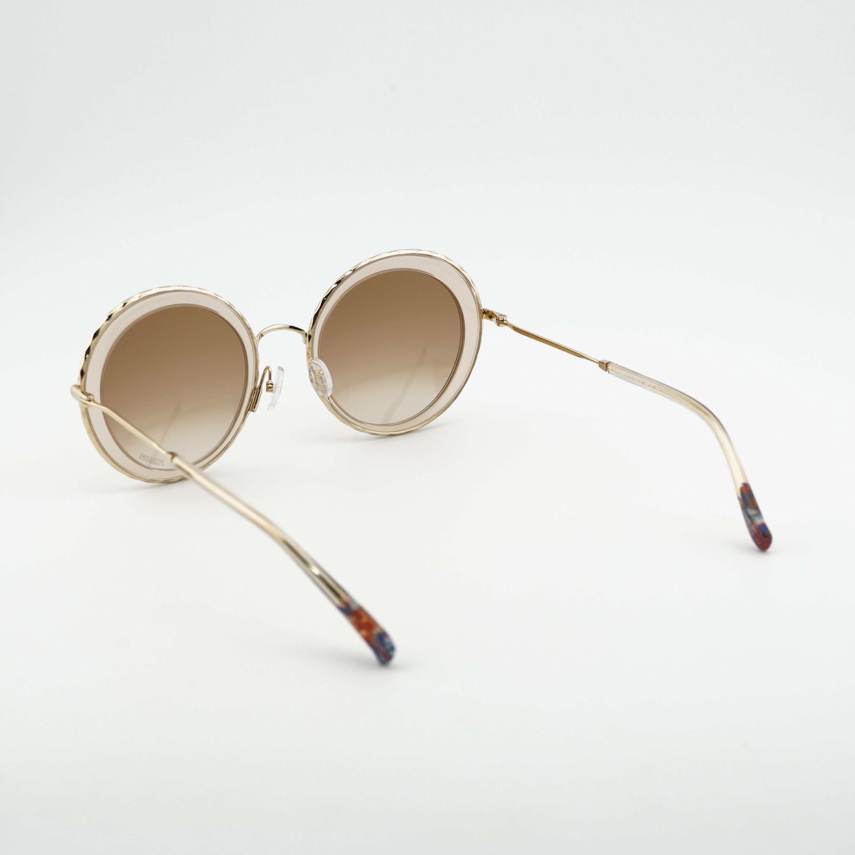 Missoni Missoni MIS 0033/S 05BD HA Sunglasses Gold/Sand Round Frame Size ONE SIZE - 3 Thumbnail