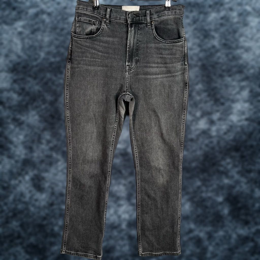 Everlane VINTAGE Everlane Jeans Womens 28 Bootcut Denim Black Medium Wash Straight Leg Adult Regular Size 28 Women Size 28" / US 6 / IT 42 - 1 Thumbnail