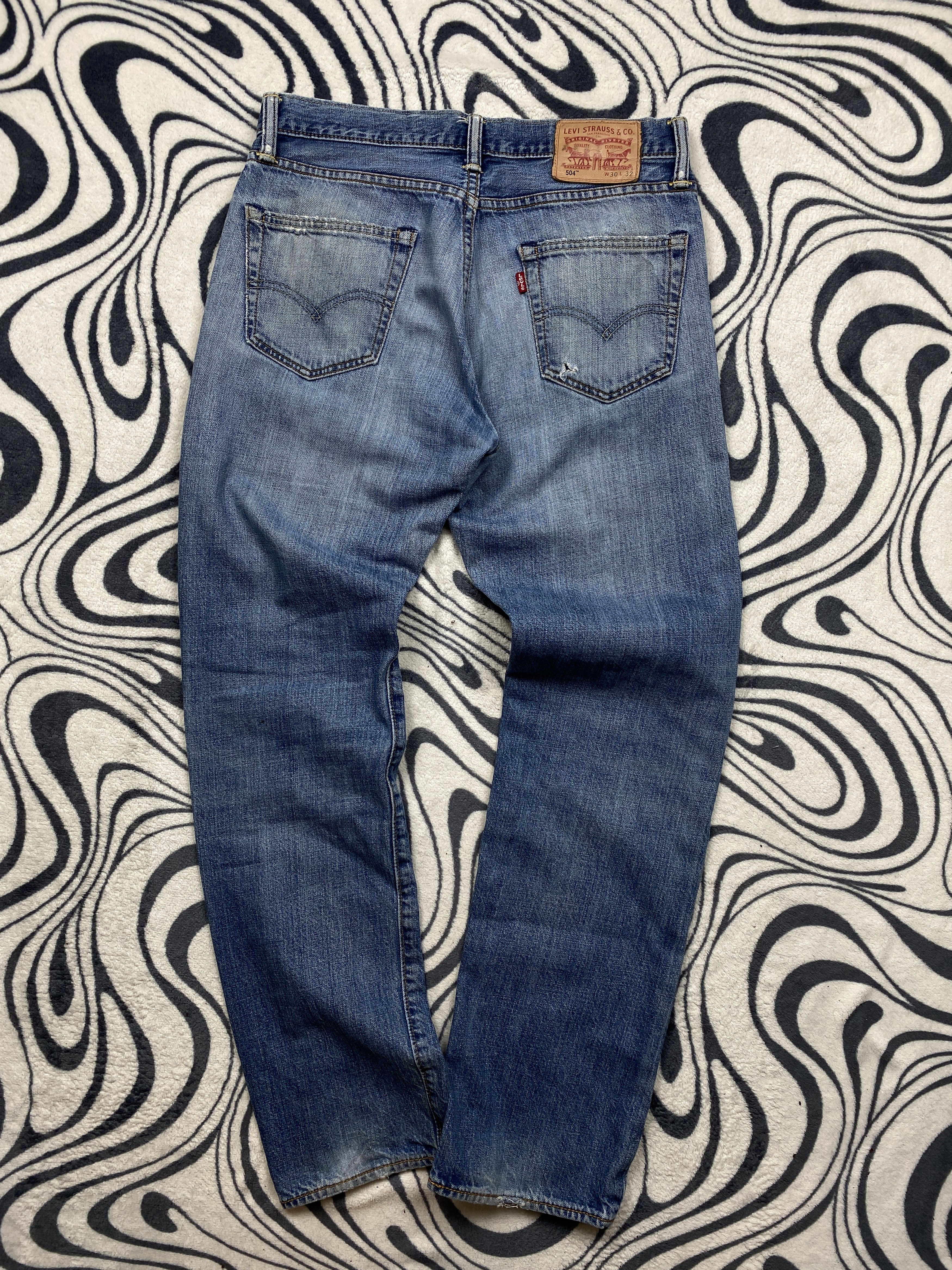 Levi's Levis 504 Vintage Distressed Denim Pants Jeans Size US 30 / EU 46 - 1 Thumbnail