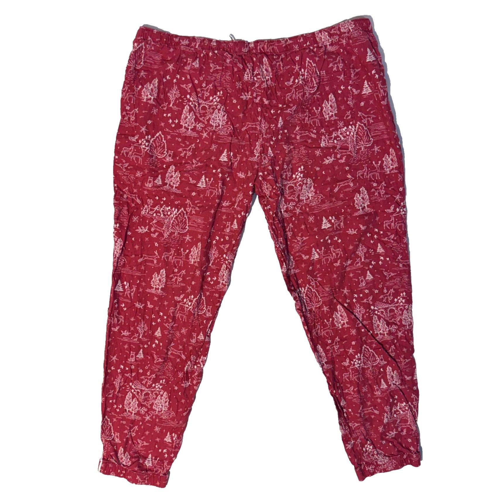 Victoria's Secret Victoria's Secret Womens Lounge Pants Pajama Red Reindeer Christmas All Over Print Jersey 56% Cotton 44% Modal L Size 36" / US 14 / IT 50 - 7 Thumbnail