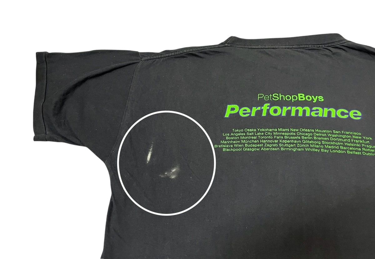 Vintage Vintage 90s Pet Shop Boys - Performance Tour 1991 T-Shirt Size US L / EU 52-54 / 3 - 10 Thumbnail