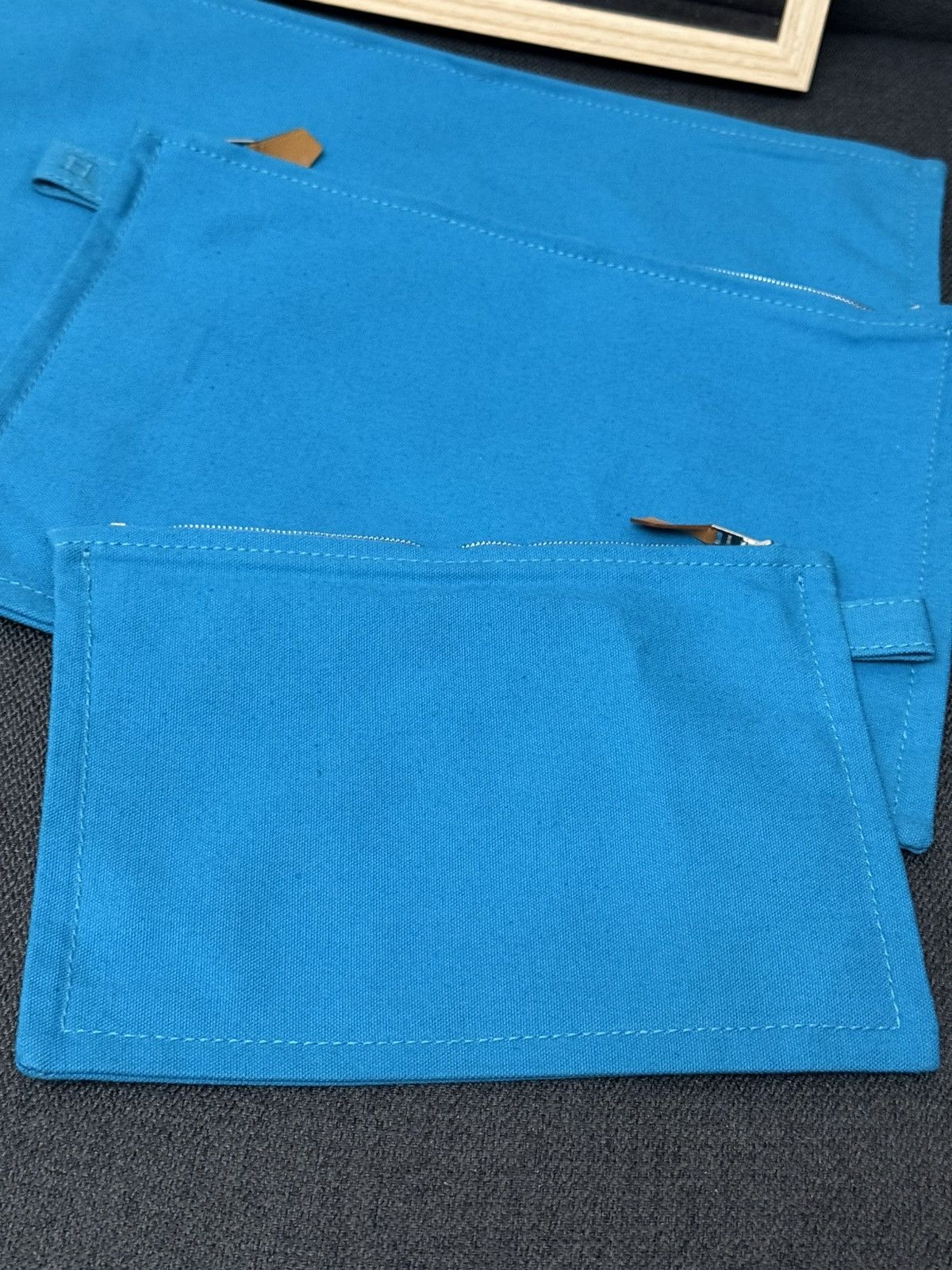 Hermes HERMES Bora Bora 3 Piece Set Multi Pouch Cosmetic Pouch Size ONE SIZE - 6 Thumbnail