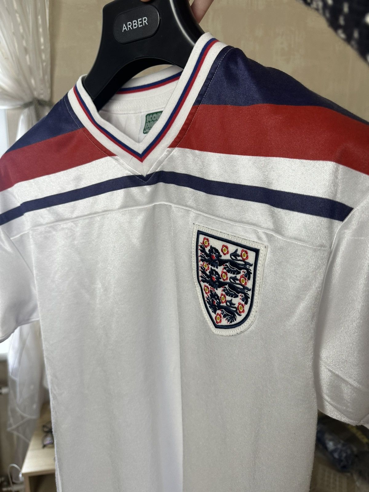 Vintage 🔥 ENGLAND National Team 1980 1983 Soccer Shirt Jersey Rare Size US S / EU 44-46 / 1 - 5 Thumbnail