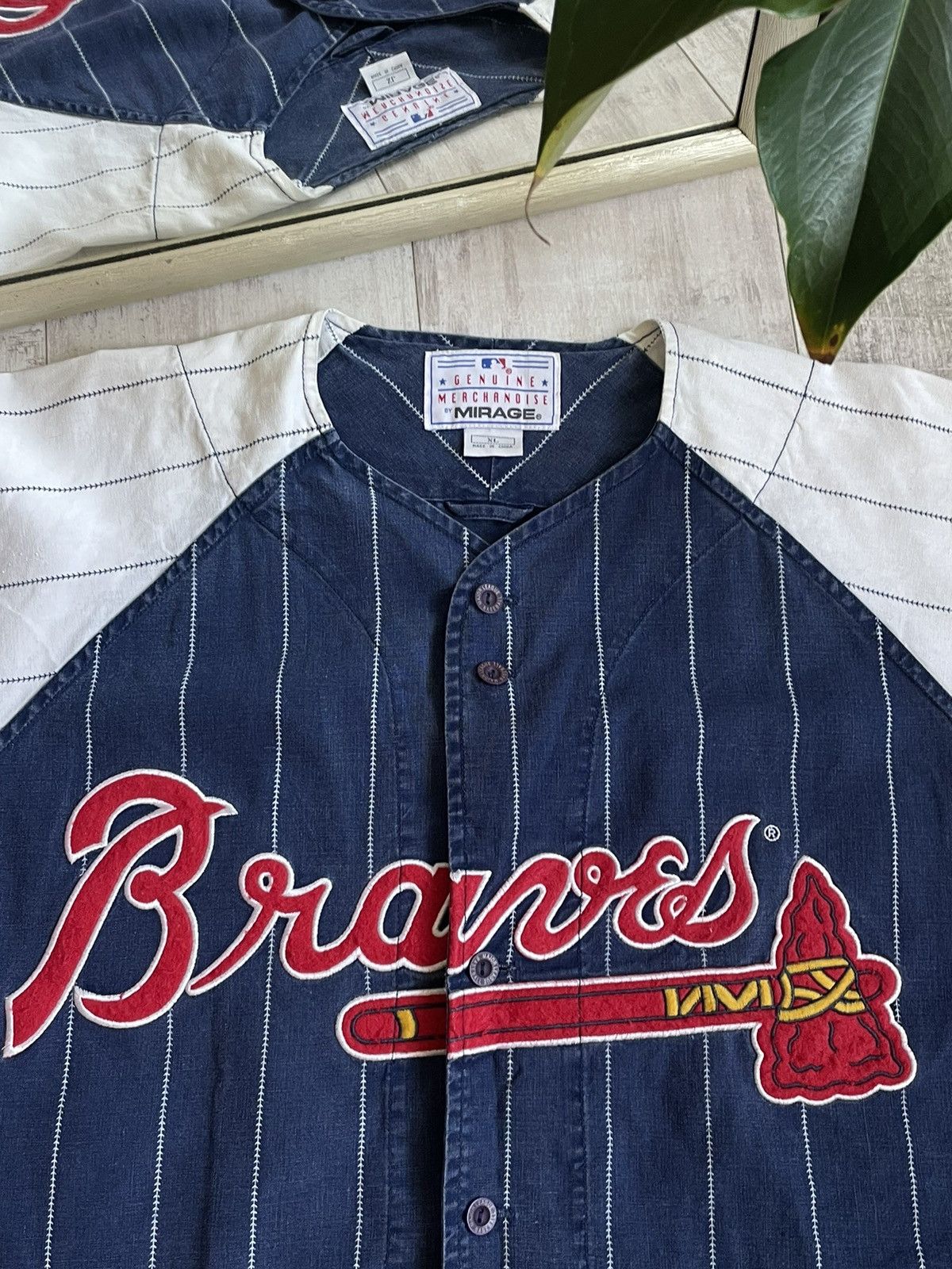 MLB Vintage MLB Atlanta Braves 90’s Jersey Shirt RARE Size US XL / EU 56 / 4 - 3 Thumbnail