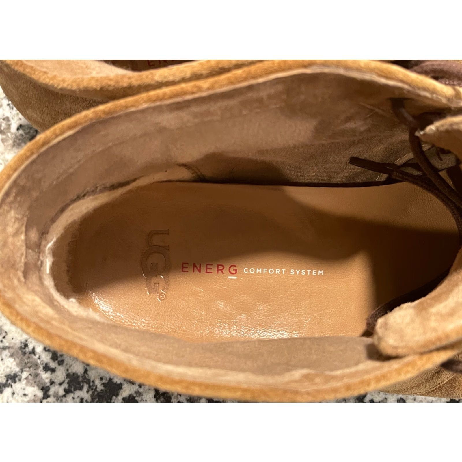 Ugg UGG Boots Chukka Leather Suede Lace Up Leighton Waterproof Cushioned Hiking Workwear Chestnut 11 Mens Size 11 M Size US 11 / EU 44 - 6 Thumbnail