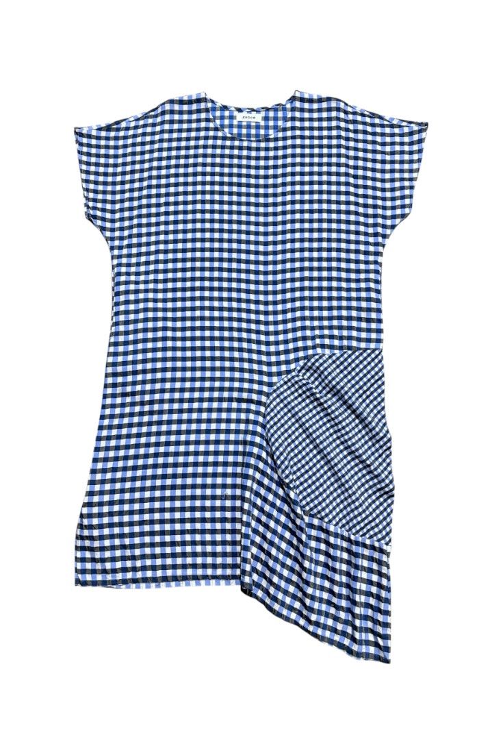 CABANE de ZUCCa Vintage zucca plaid maxi Dress assymetris by issey miyake Size M / US 6-8 / IT 42-44 - 1 Thumbnail