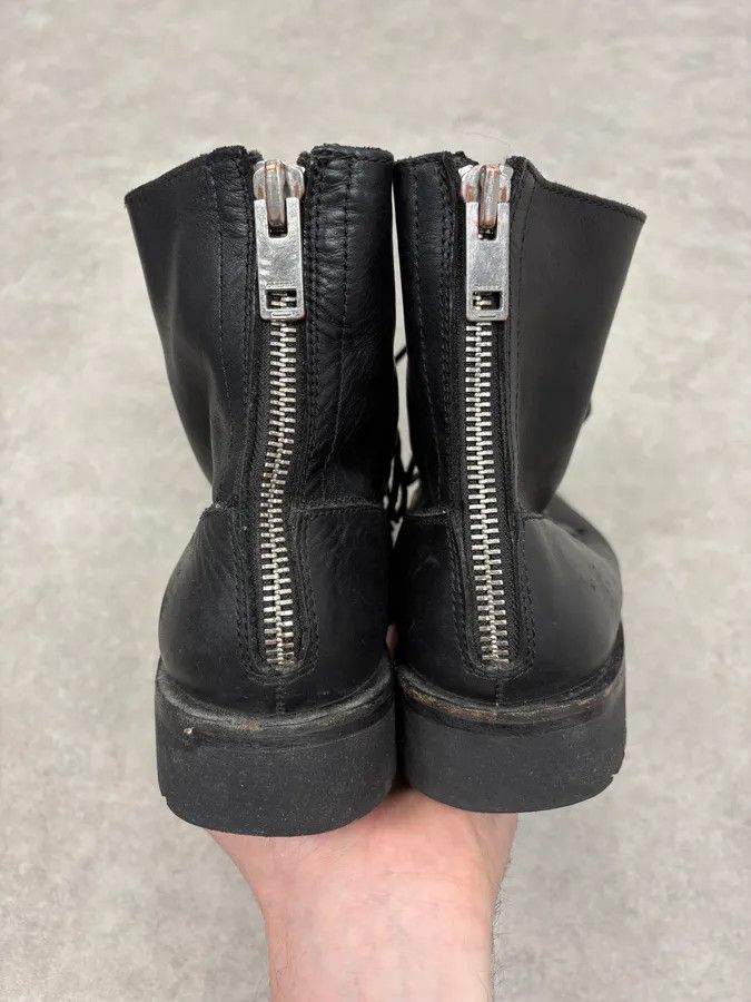 Diesel Diesel Black Multilaced Combat Leather Boots Size US 8 / EU 41 - 7 Thumbnail
