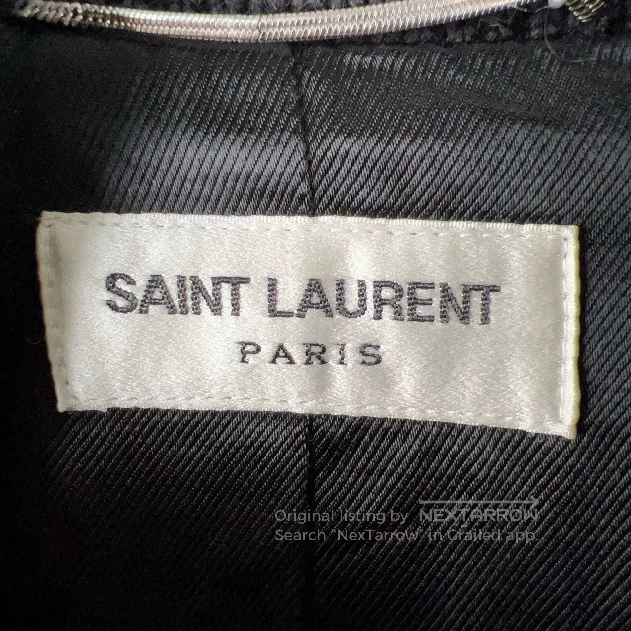 Yves Saint Laurent ysl varsity jacket in navy blue. Size US L / EU 52-54 / 3 - 4 Thumbnail