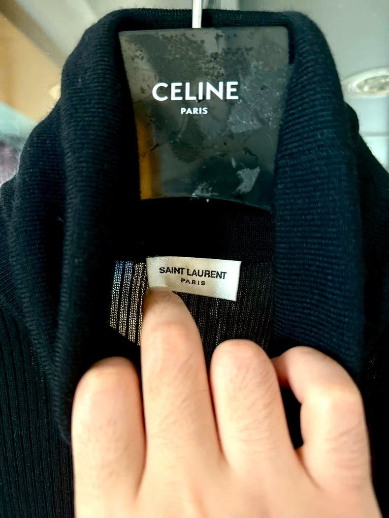 Saint Laurent Paris Saint Laurent Paris 20fw runway black knit turtleneck swea Size S / US 4 / IT 40 - 3 Thumbnail