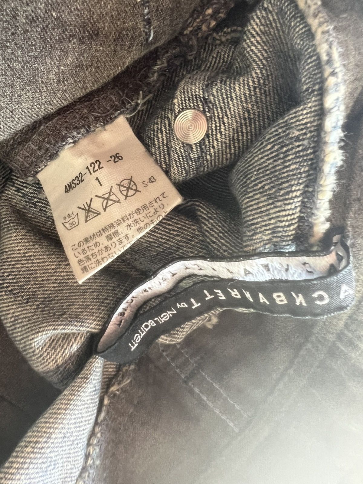 Neil Barrett Vintage Neil Barret Distressed Faded Denim Jeans Size US 29 - 24 Thumbnail