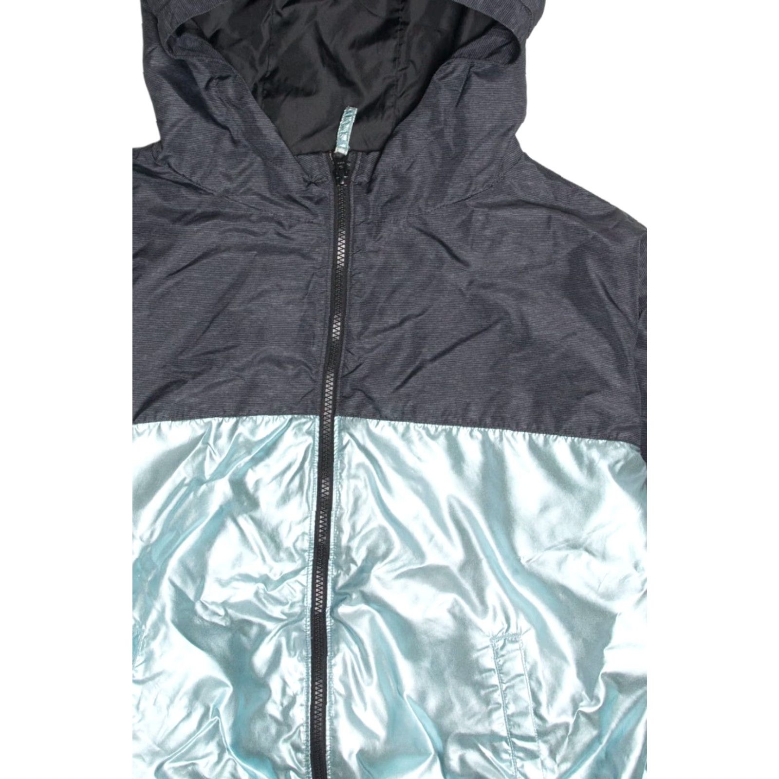 Vintage VINTAGE Justice Aqua Hoodie Jacket Small 19719 Shiny Windbreaker Size US S / EU 44-46 / 1 - 2 Thumbnail