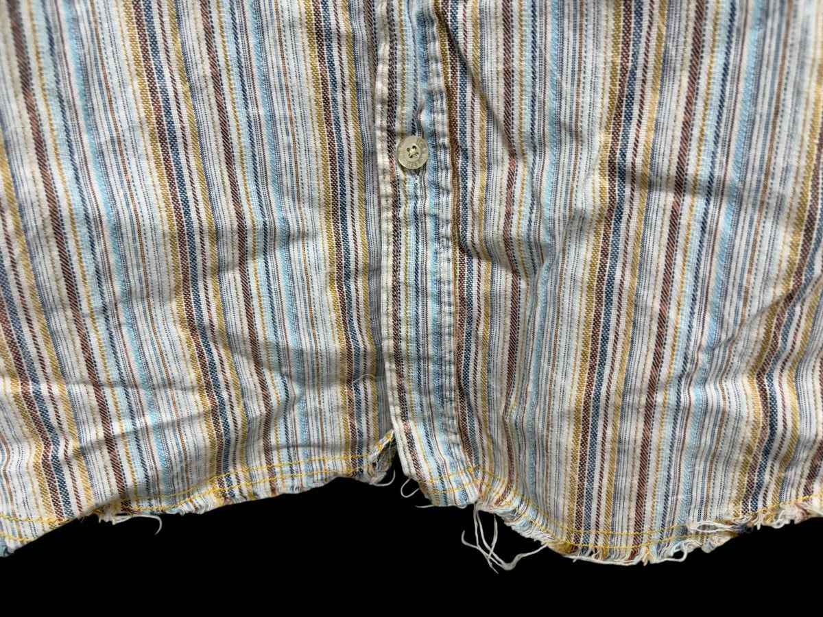Bc Ethic Y2K BC ETHIC RAW EDGE DISTRESS GRUNGE STYLE VERTICAL STRIPED Size US L / EU 52-54 / 3 - 9 Thumbnail
