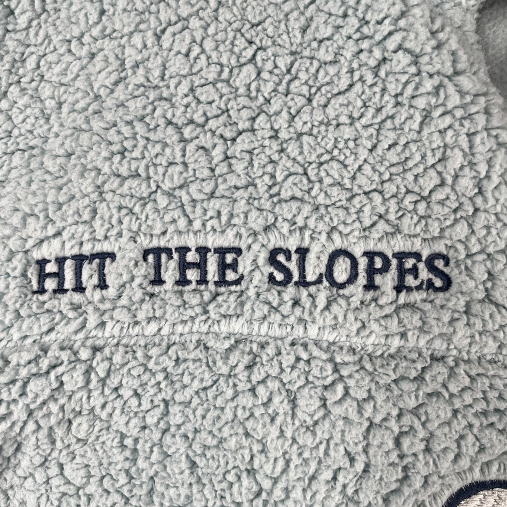 Peanuts Peanuts Snoopy Sherpa 1/2 Zip Sweatshirt Small Light Blue Mens Ski Logo Pullover 1/2 Zip Snow Snoopy Graphic Print Crew Neck Fleece Regular Size US S / EU 44-46 / 1 - 4 Thumbnail