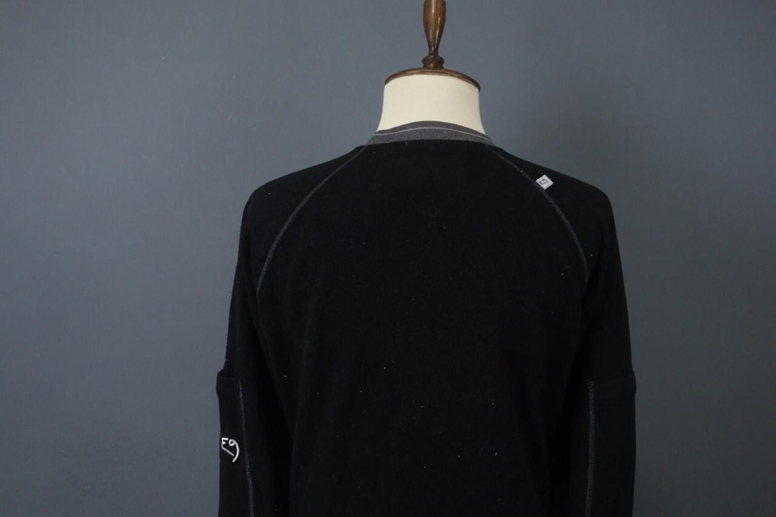 Designer E9 Planet Black Wool Tight Knit Crew Neck Sweater Size M Size US M / EU 48-50 / 2 - 9 Thumbnail