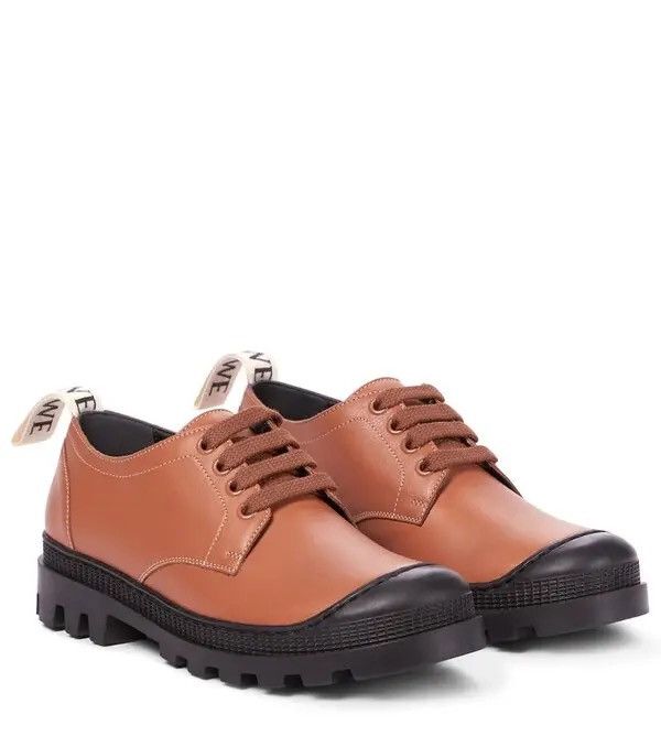 Loewe Loewe derby lace-up shoe brown leather size 41 Size US 11 / IT 41 - 3 Thumbnail