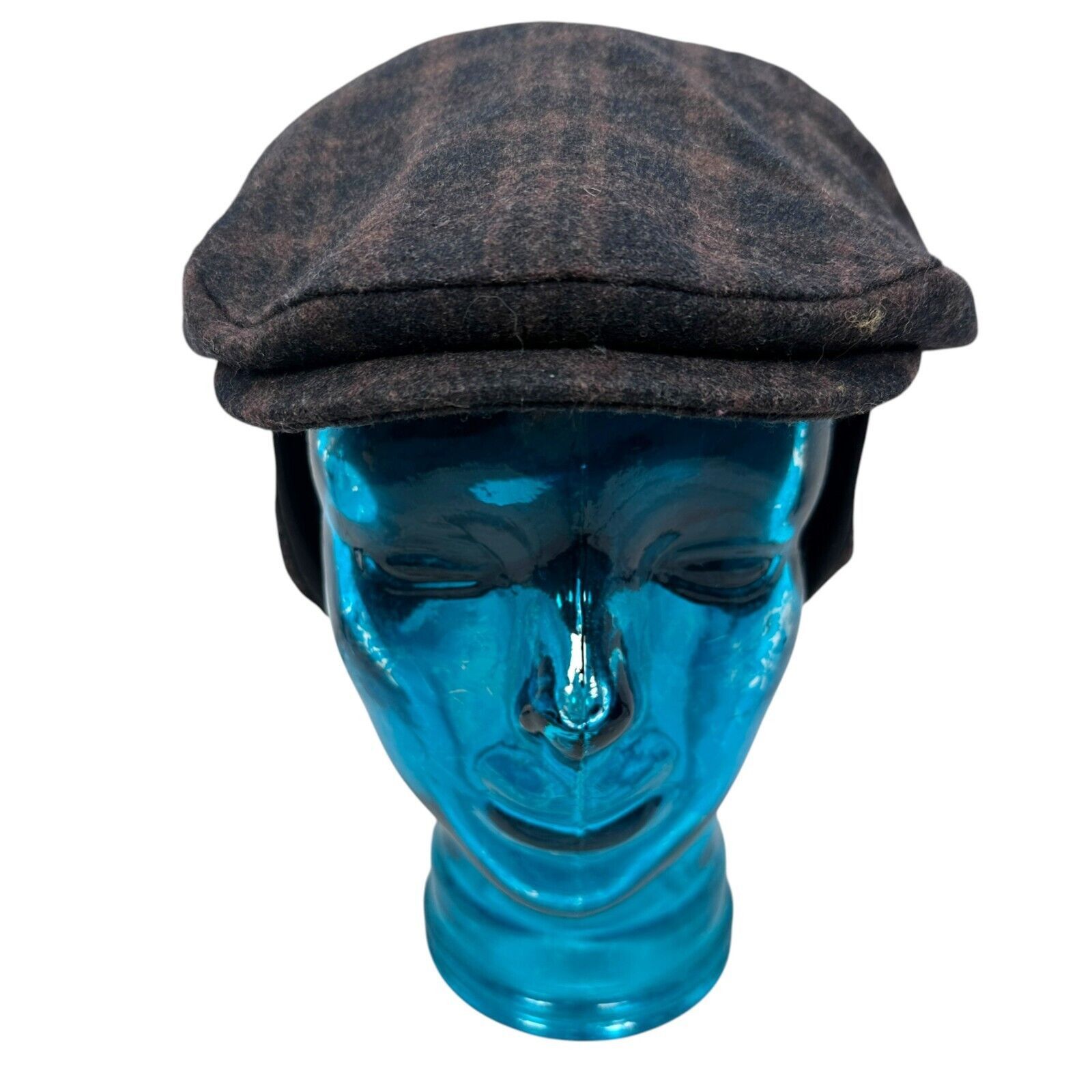 Stetson Stetson Cabbie Hat Cap Men’s S/M Blue Brown Plaid Newsboy Size ONE SIZE - 3 Thumbnail