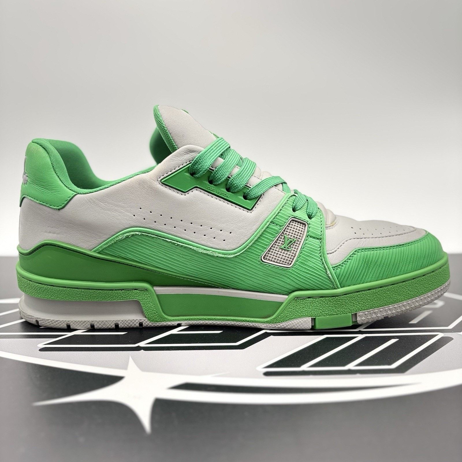 Louis Vuitton Louis Vuitton Trainer ' Green Grey ' | GOOD CONDITION! Size US 11.5 / EU 44-45 - 13 Thumbnail