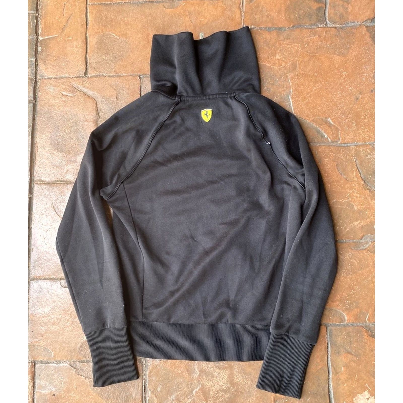 Ferrari VINTAGE Y2K Puma X Scuderia Ferrari Full Zip Track Jacket Womens Small Black Size S / US 4 / IT 40 - 2 Thumbnail