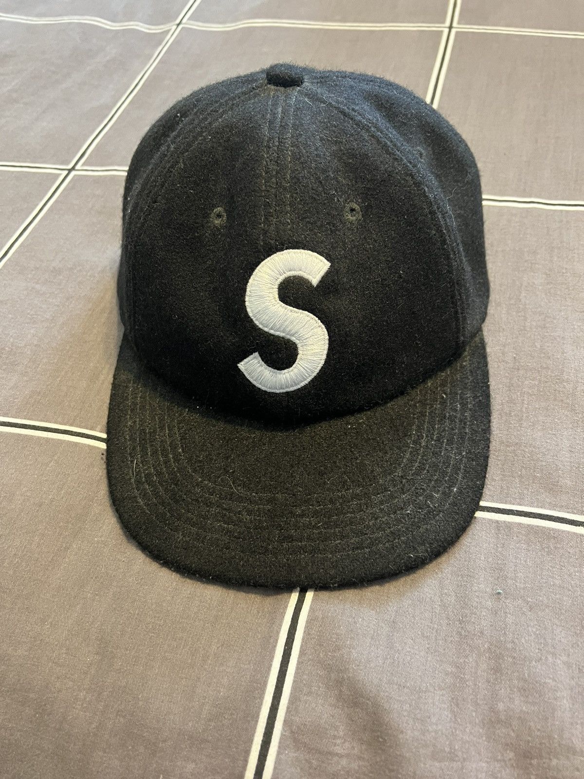 Supreme Wool S Logo Hat (FW15) Black - FW15 - US