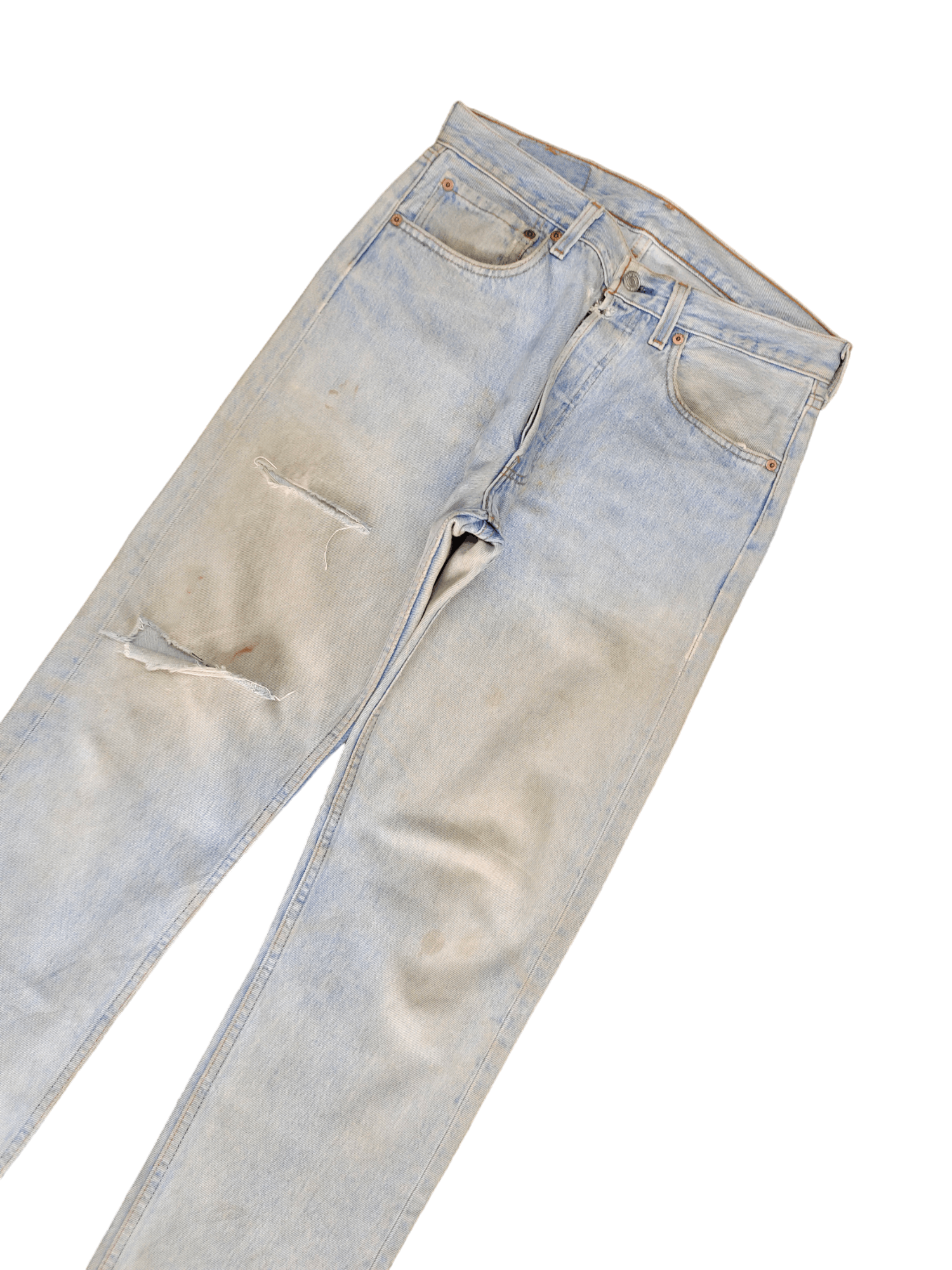 Levi's Vintage 90s Levis 501 Distress Rusty Faded Denim Jeans Size US 31 - 5 Thumbnail