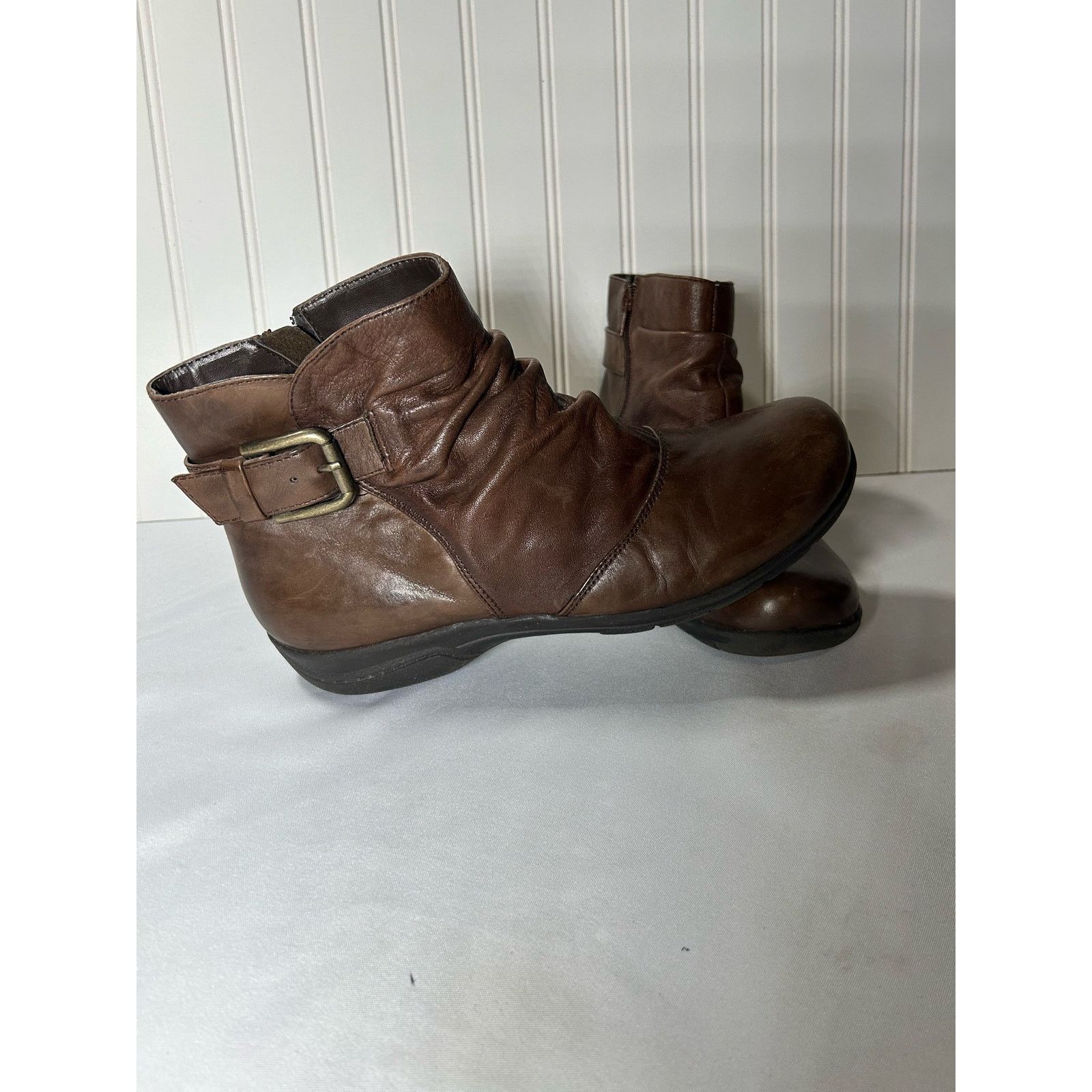 Clarks Clarks Chris Sydney boots Brown Leather Booties S10 Size US 10 / IT 40 - 3 Thumbnail