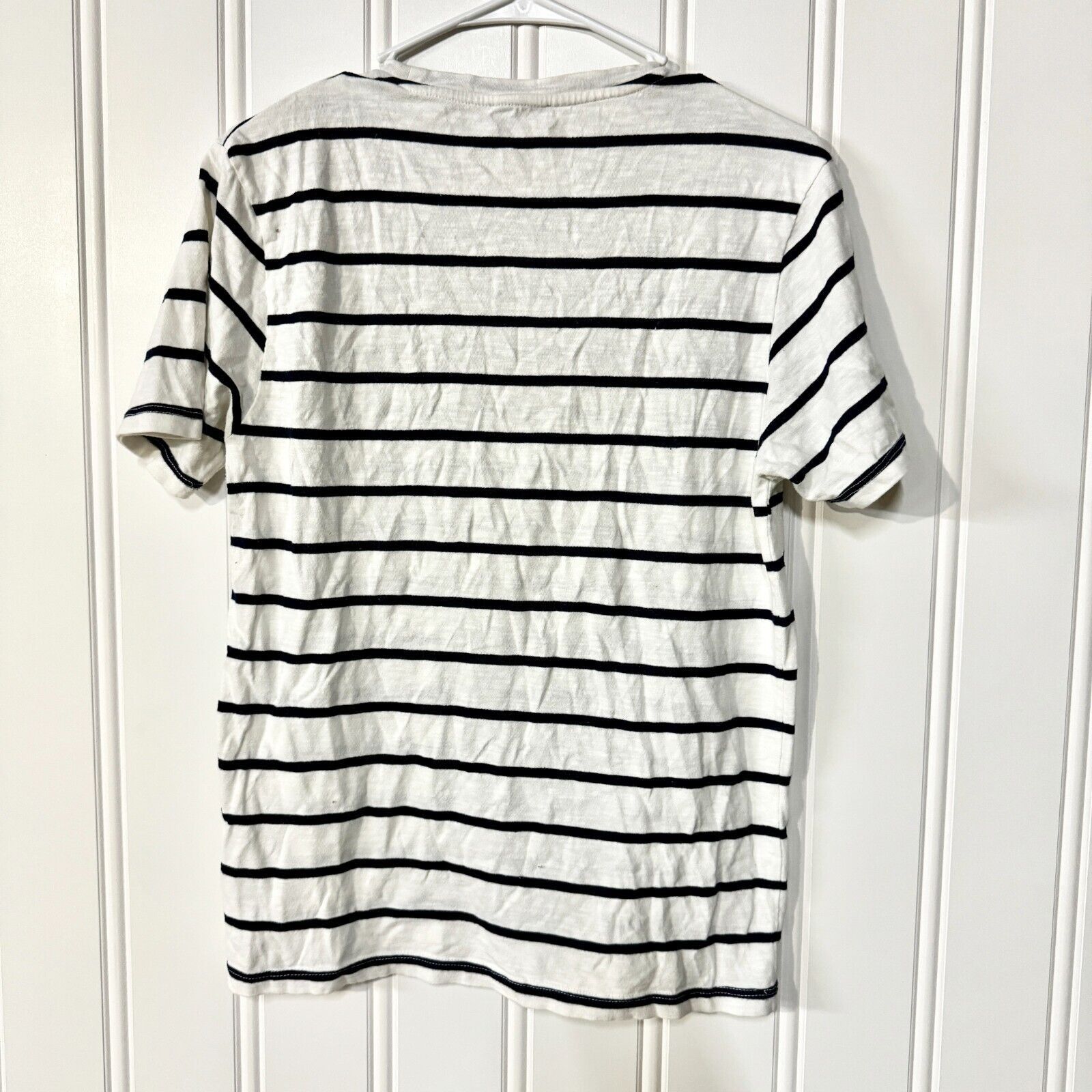 Reiss Reiss Cotton Navy White Stripe Casual Tee Size Medium Size M / US 6-8 / IT 42-44 - 6 Thumbnail