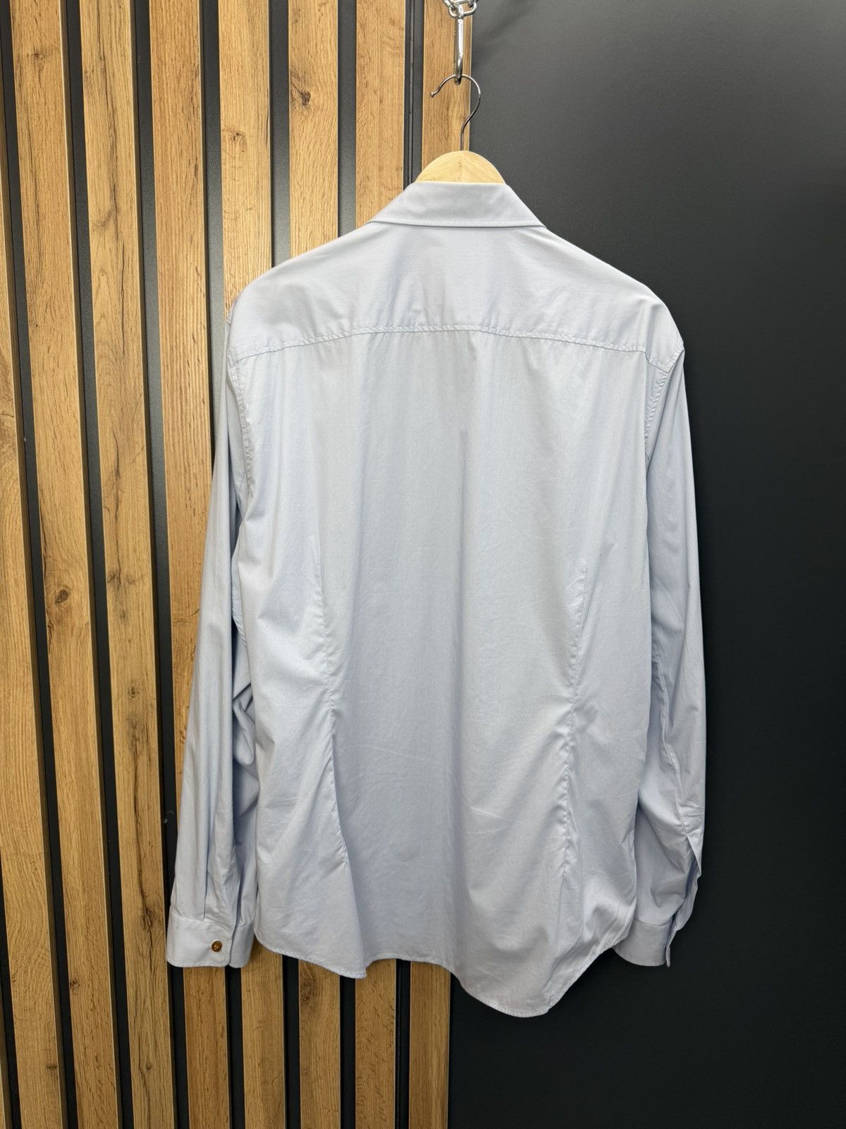 Vivienne Westwood Vivienne Westwood Man Light Blue Shirt Orb Logo Size 56 Size US XL / EU 56 / 4 - 9 Thumbnail