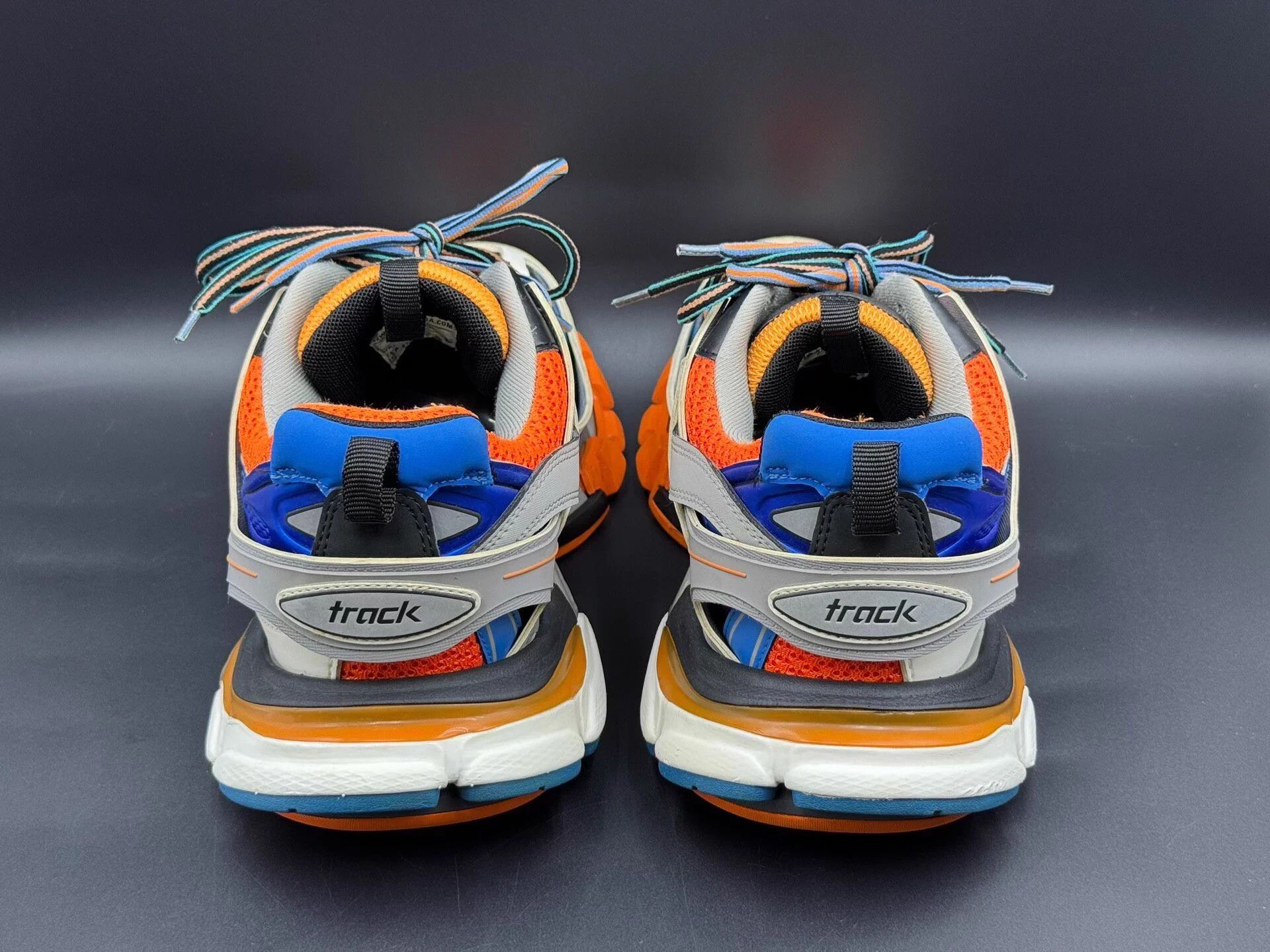 Balenciaga Balenciaga Track 1.0 Men's White Orange Low Top Trainer Size US 9 / EU 42 - 5 Thumbnail