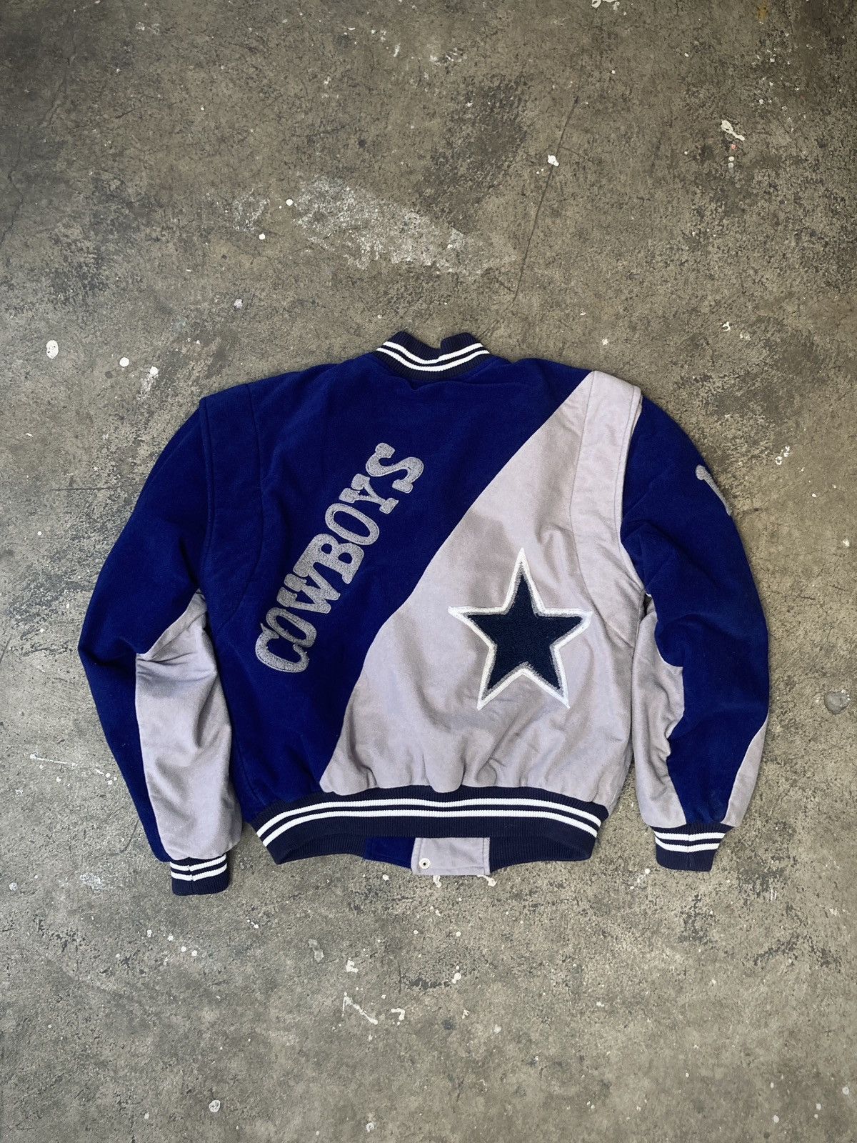 NFL × Vintage Vintage 90s Dallas Cowboys Bomber Jacket Size US L / EU 52-54 / 3 - 1 Thumbnail
