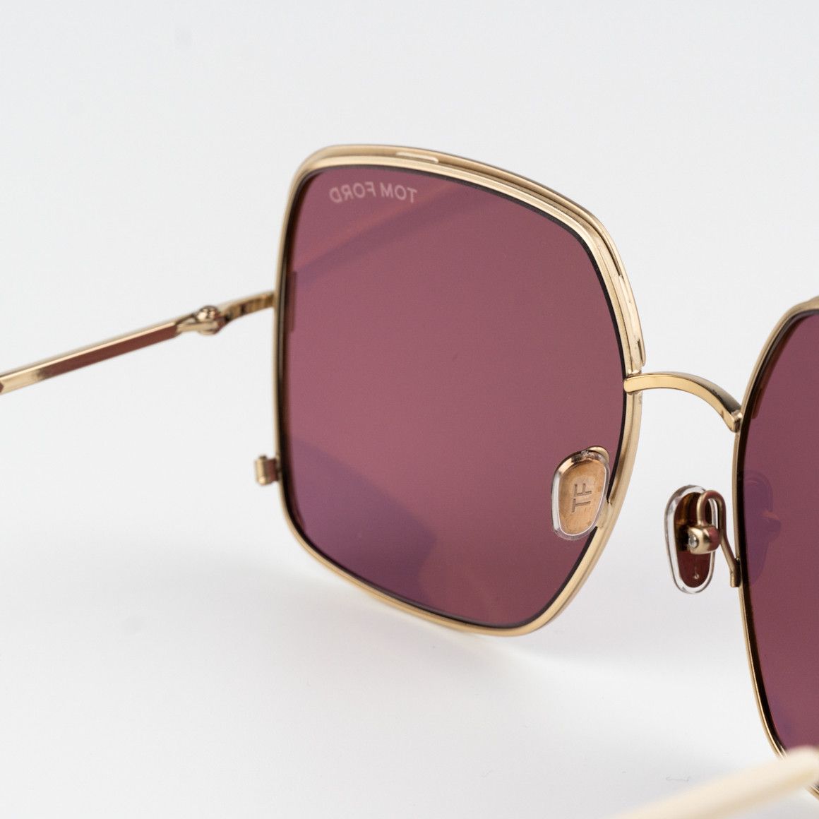 Tom Ford Tom Ford RAPHAELA Women Sunglasses Gold Violet FT1006 32Y Size ONE SIZE - 6 Thumbnail