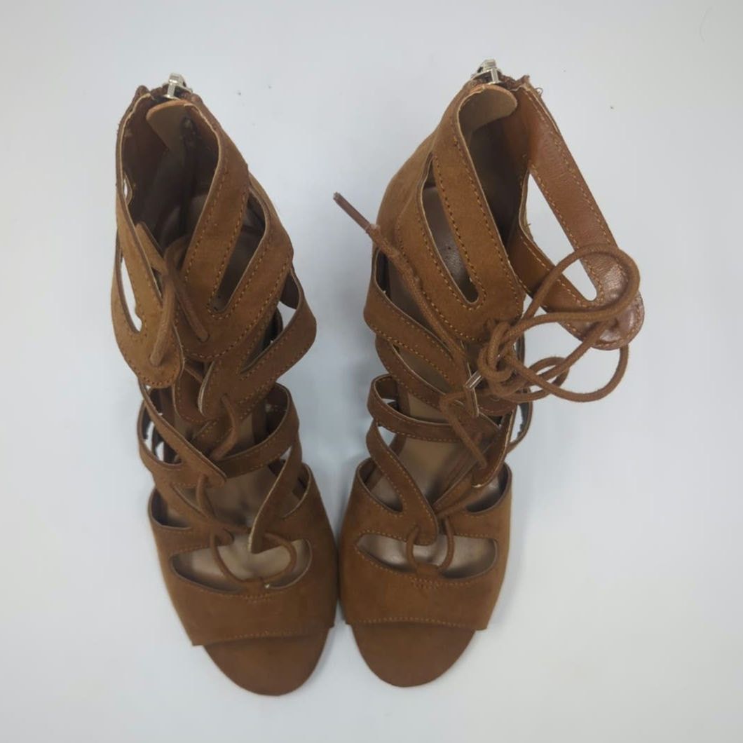 Other Indigo Rd gladiator tie suede heels Womens Size 7.5 Size US 7.5 / IT 37.5 - 4 Thumbnail