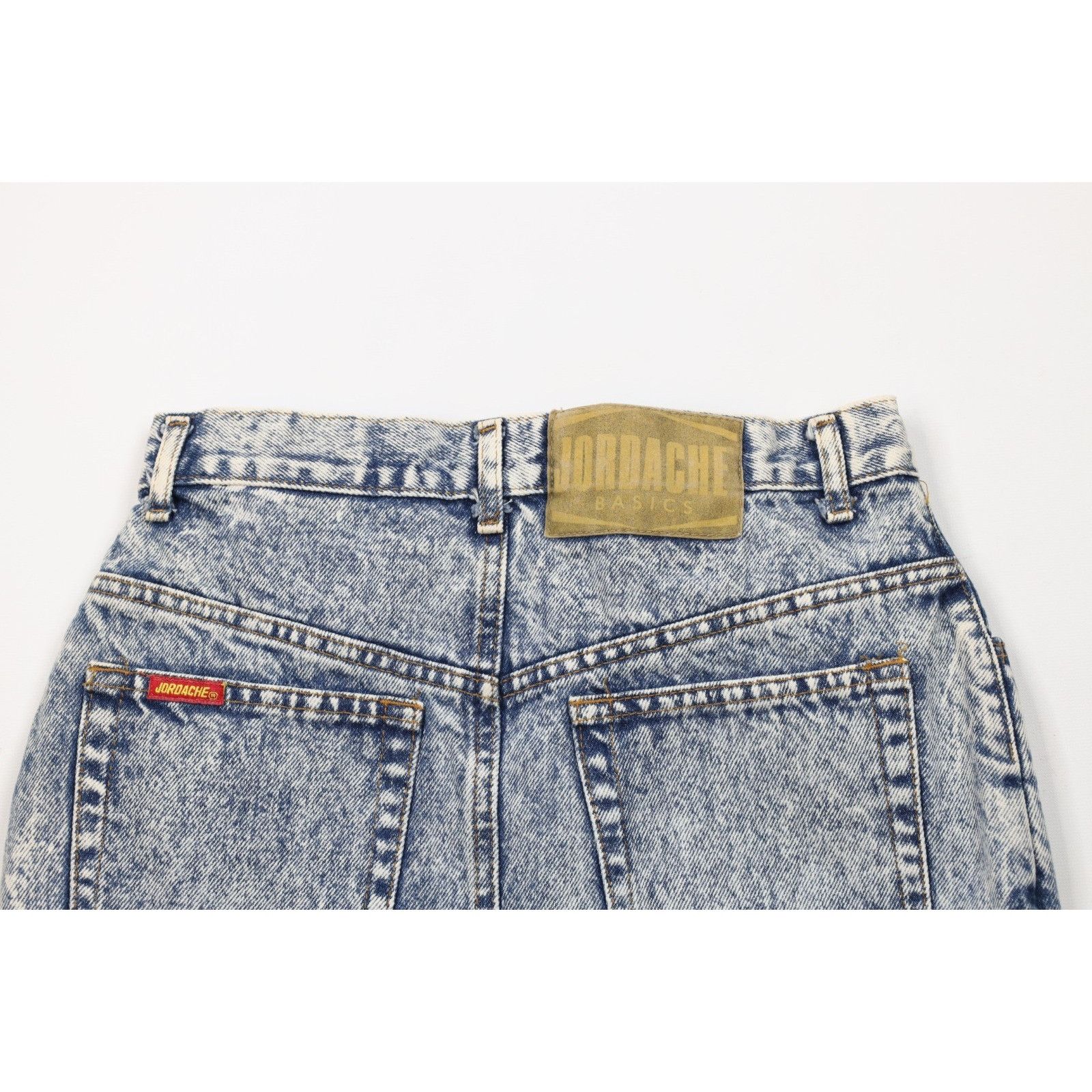 Vintage Vintage 90s Streetwear Distressed Acid Wash Denim Jean Skirt Size 28" / US 6 / IT 42 - 9 Thumbnail
