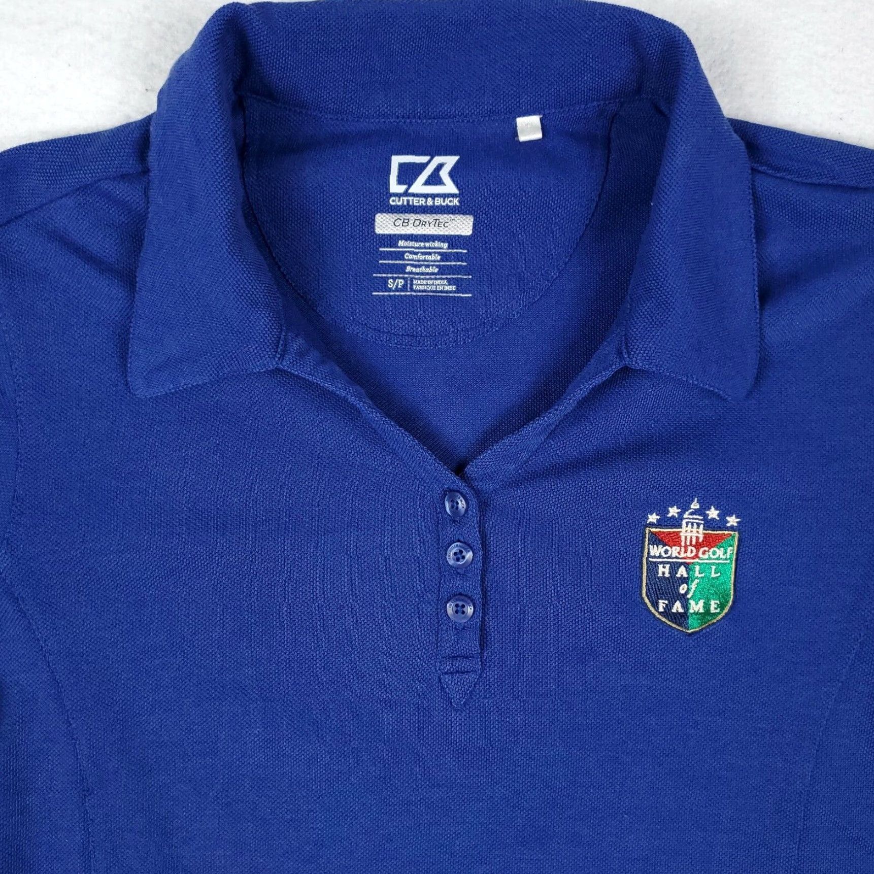 Cutter & Buck Cutter & Buck World Golf Hall Of Fame Blue Womens Polo Shirt S Size S / US 4 / IT 40 - 2 Thumbnail