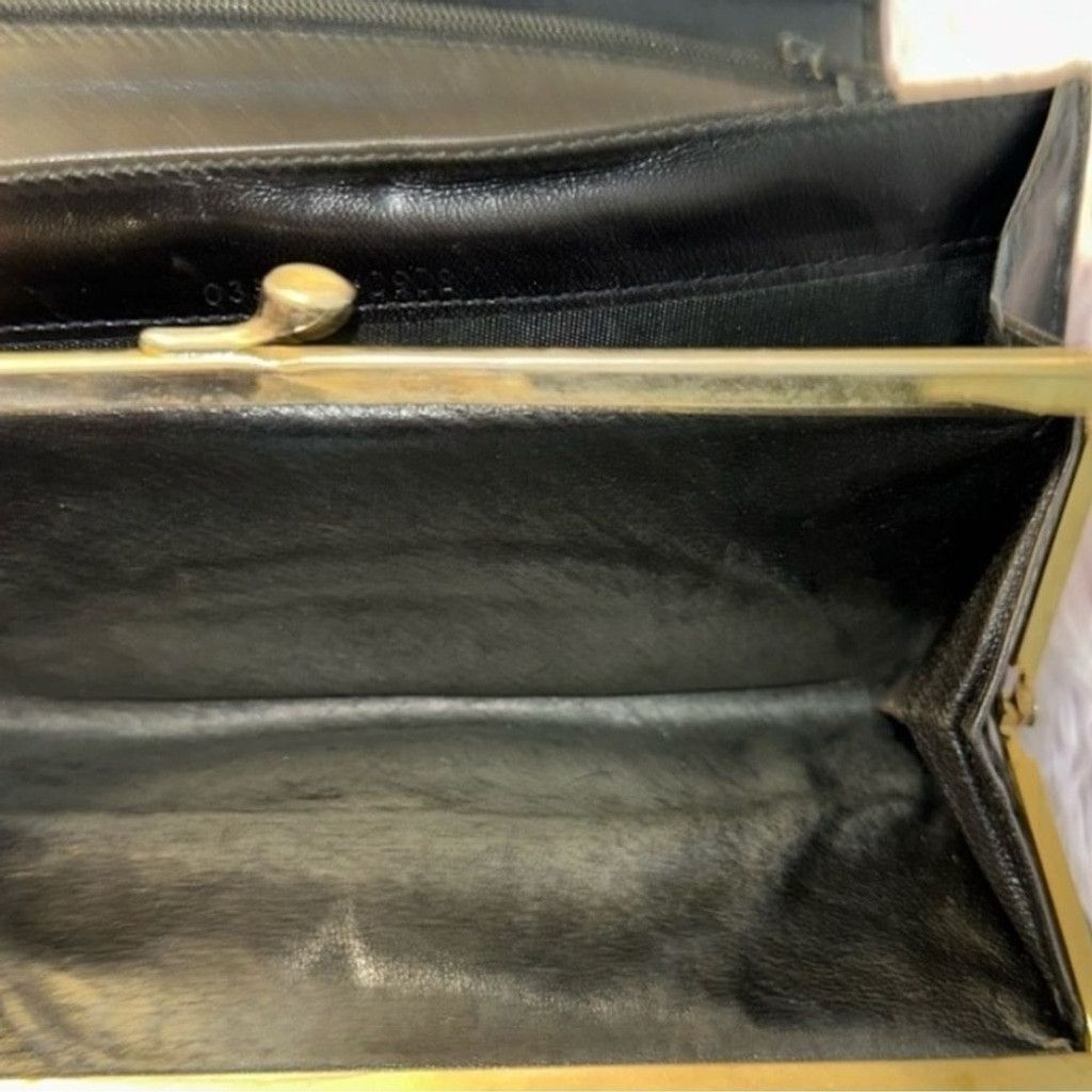 Gucci Gucci Black Wallet with Gold Logo Size ONE SIZE - 5 Thumbnail